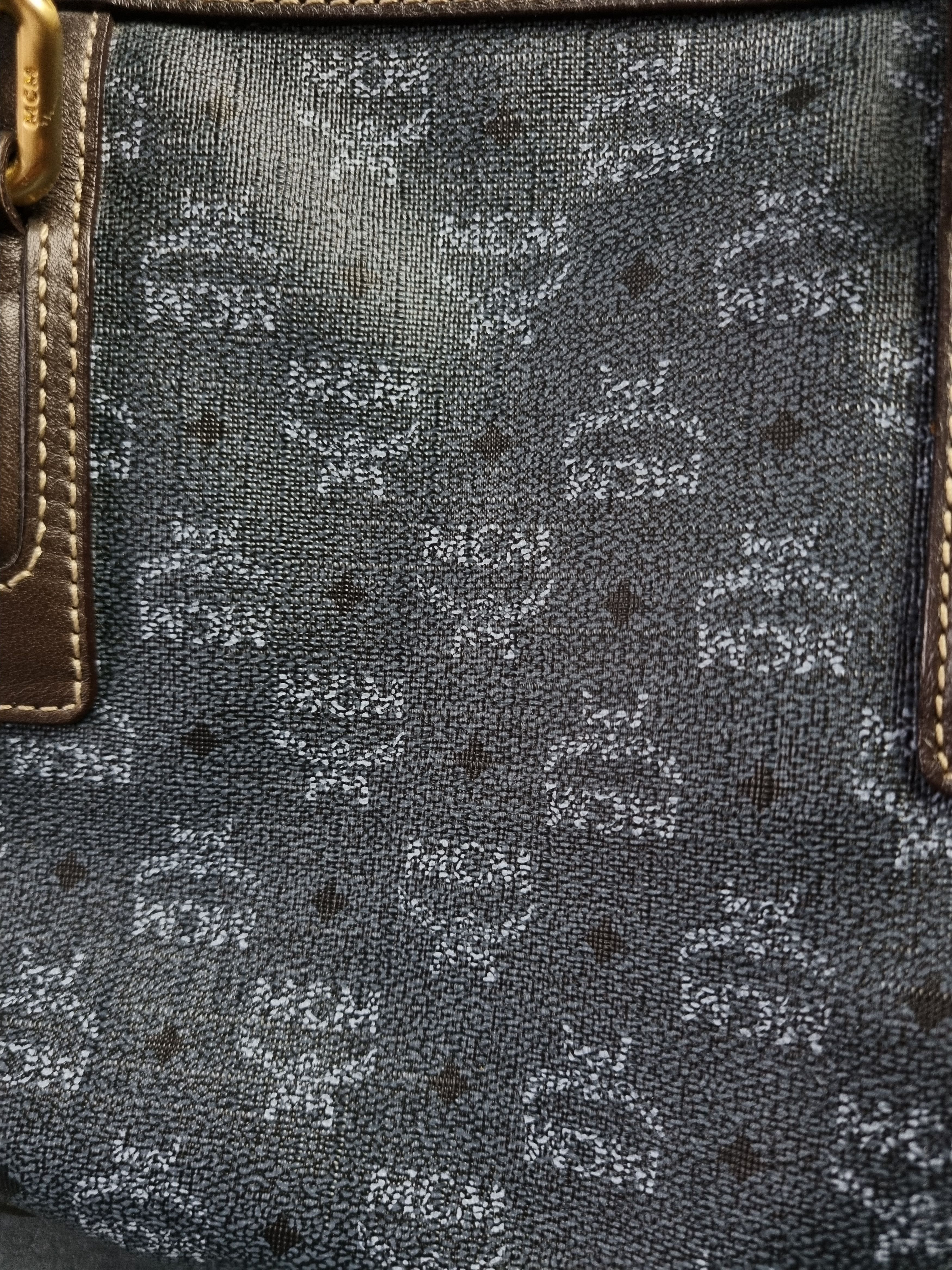 Leather × MCM Rare MCM Monogram Leather Hand Roomy Bag Size ONE SIZE - 4 Thumbnail