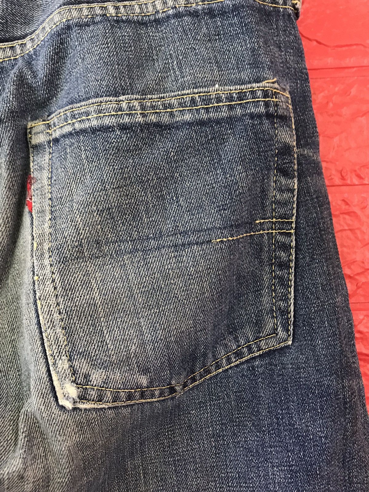 Vintage VINTAGE 70s BIG STONE SINGLE SIDE SELVEDGE DISTRESS JEANS Size US 36 / EU 52 - 16 Thumbnail