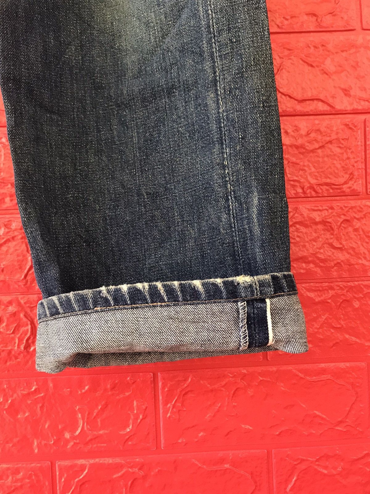 Vintage VINTAGE 70s BIG STONE SINGLE SIDE SELVEDGE DISTRESS JEANS Size US 36 / EU 52 - 4 Thumbnail