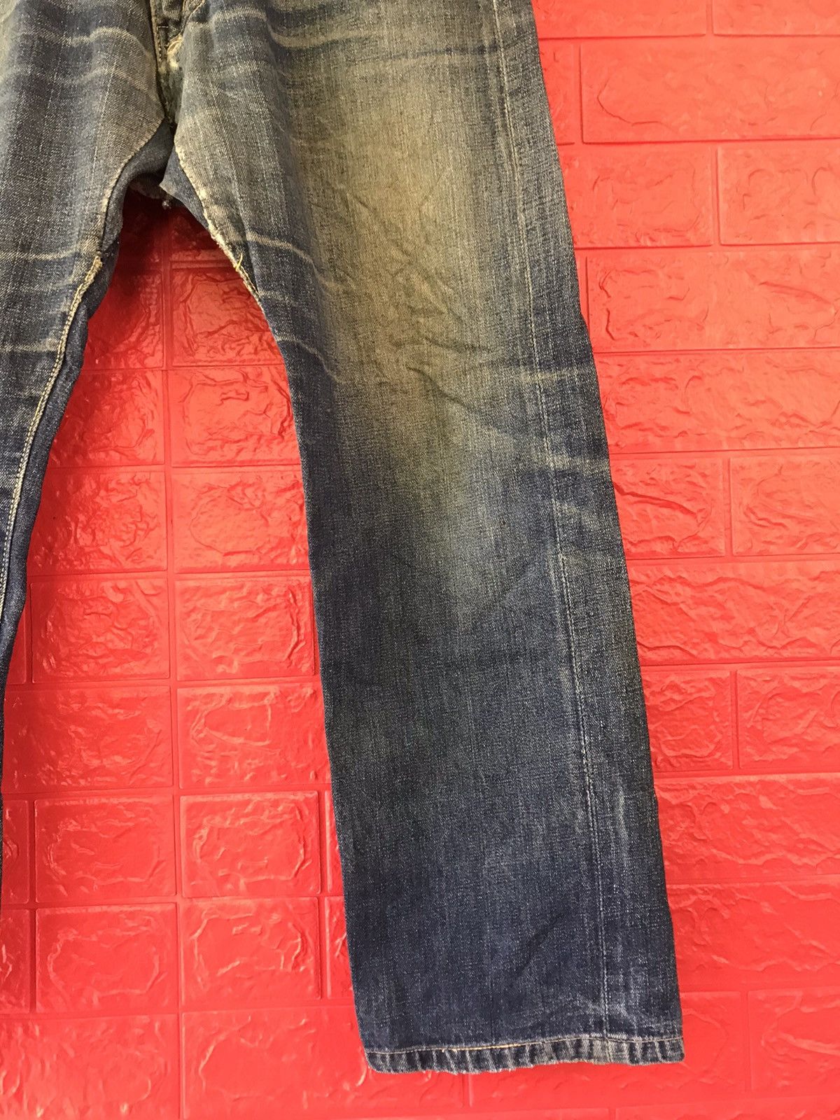 Vintage VINTAGE 70s BIG STONE SINGLE SIDE SELVEDGE DISTRESS JEANS Size US 36 / EU 52 - 6 Thumbnail