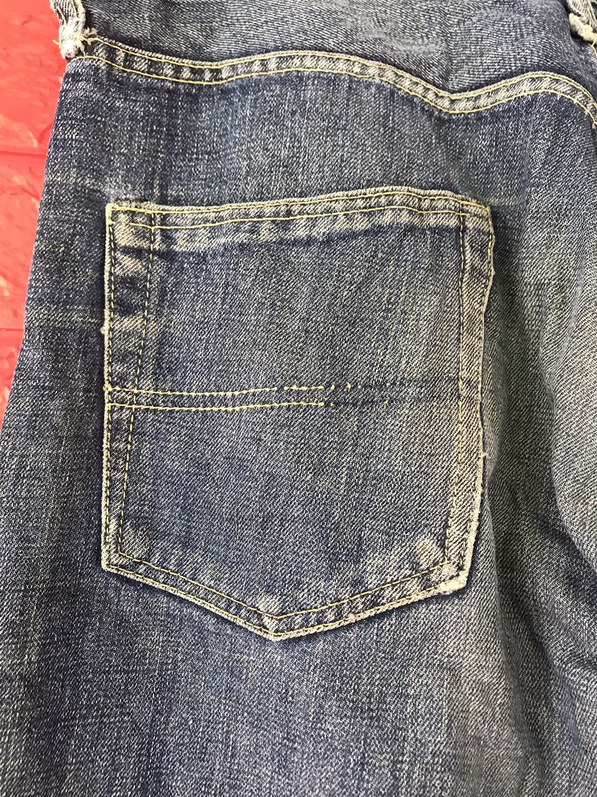 Vintage VINTAGE 70s BIG STONE SINGLE SIDE SELVEDGE DISTRESS JEANS Size US 36 / EU 52 - 17 Thumbnail