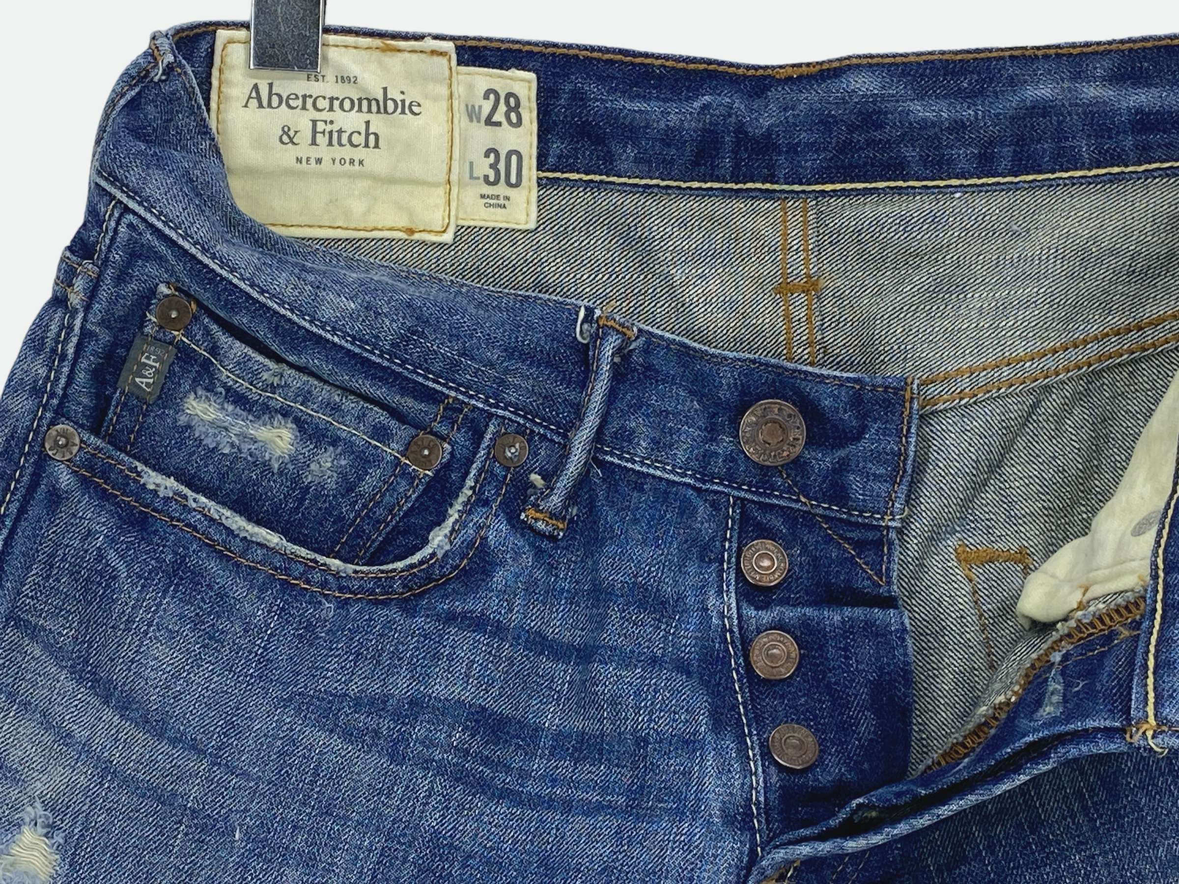 Abercrombie & Fitch Abercrombie and Fitch Jeans Distressed Jeans Size US 30 / EU 46 - 11 Thumbnail