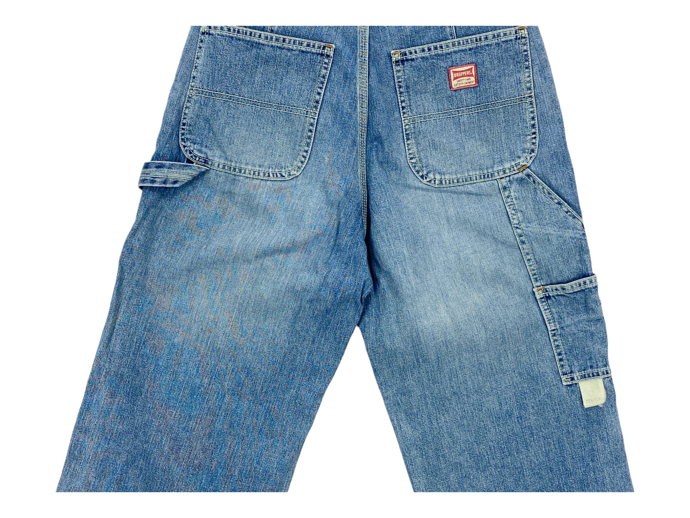 Japanese Brand Brappers Carpenter Pants Hickory Skateboard Pants Size 26" / US 2 / IT 38 - 7 Thumbnail