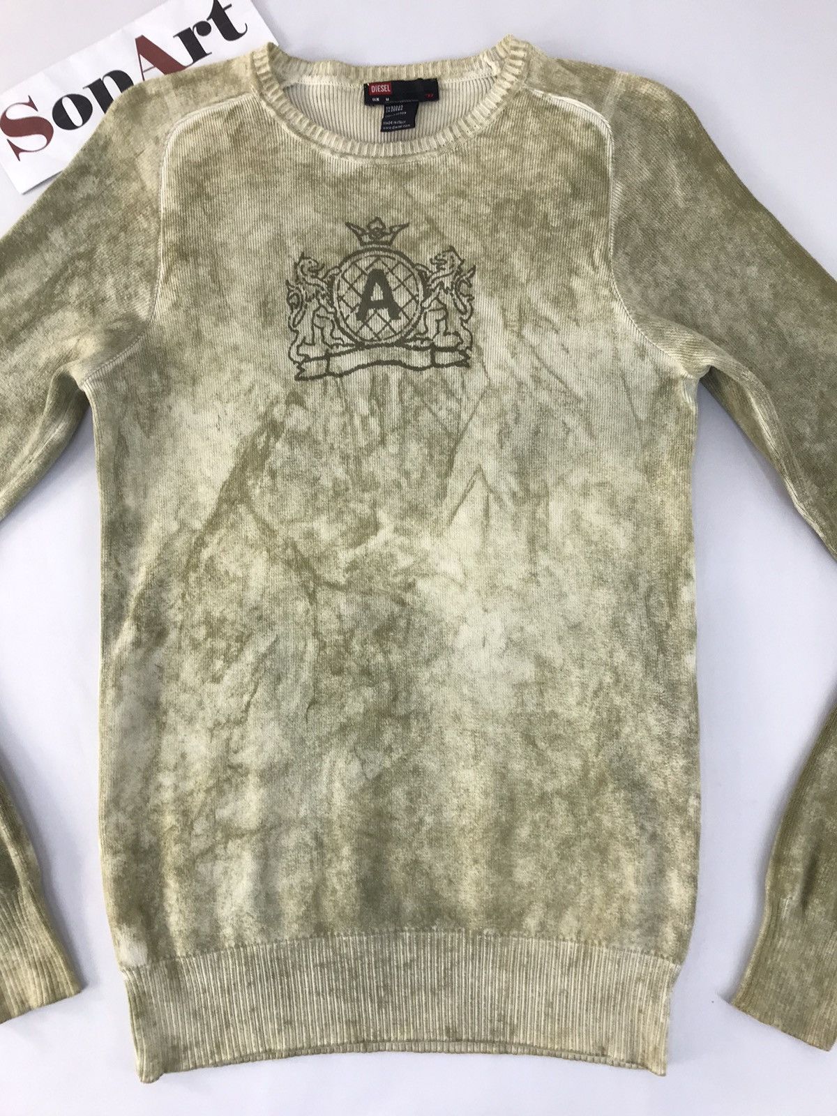 Diesel × Vintage Vintage Sweatshirt Diesel Big Logo Art Design Size US S / EU 44-46 / 1 - 3 Thumbnail