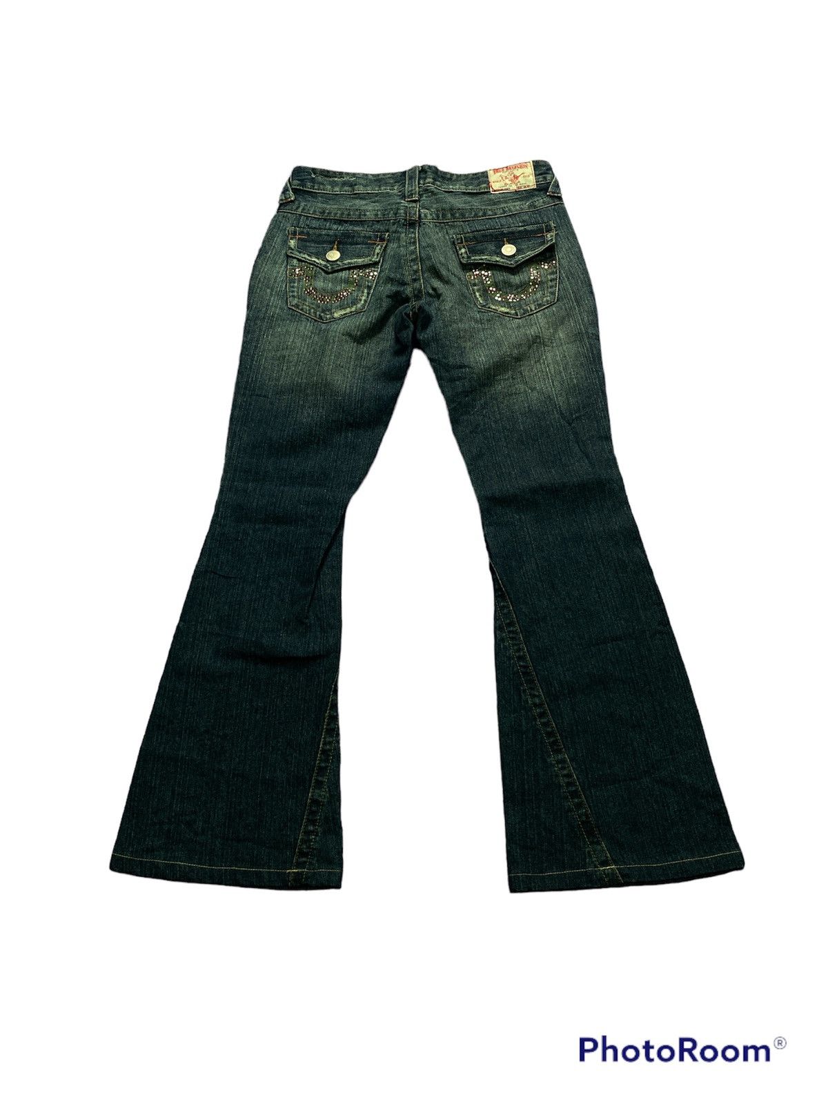 Hysteric Glamour Flared Jeans True Religion Swarovski Back Pocket Flare Jeans Size 29" - 1 Thumbnail