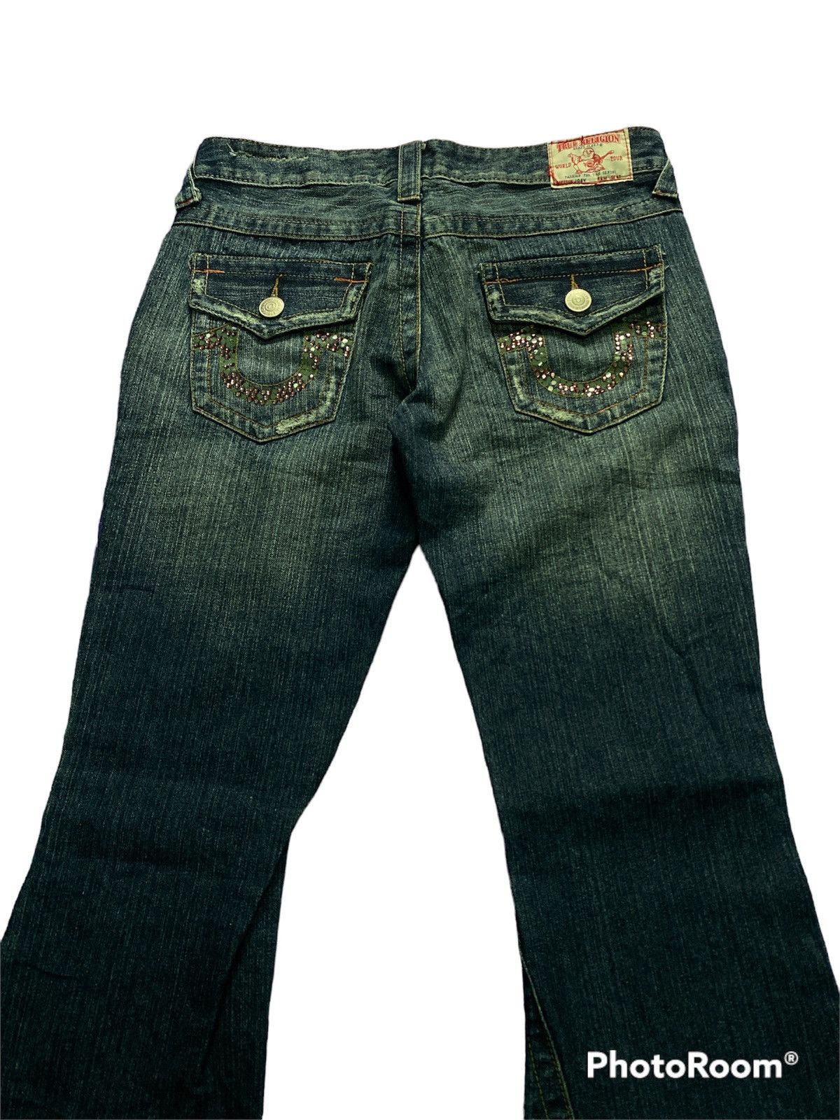 Hysteric Glamour Flared Jeans True Religion Swarovski Back Pocket Flare Jeans Size 29" - 2 Thumbnail