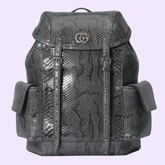 GUCCI Backpack Daypack 429037 canvas Black mens Used