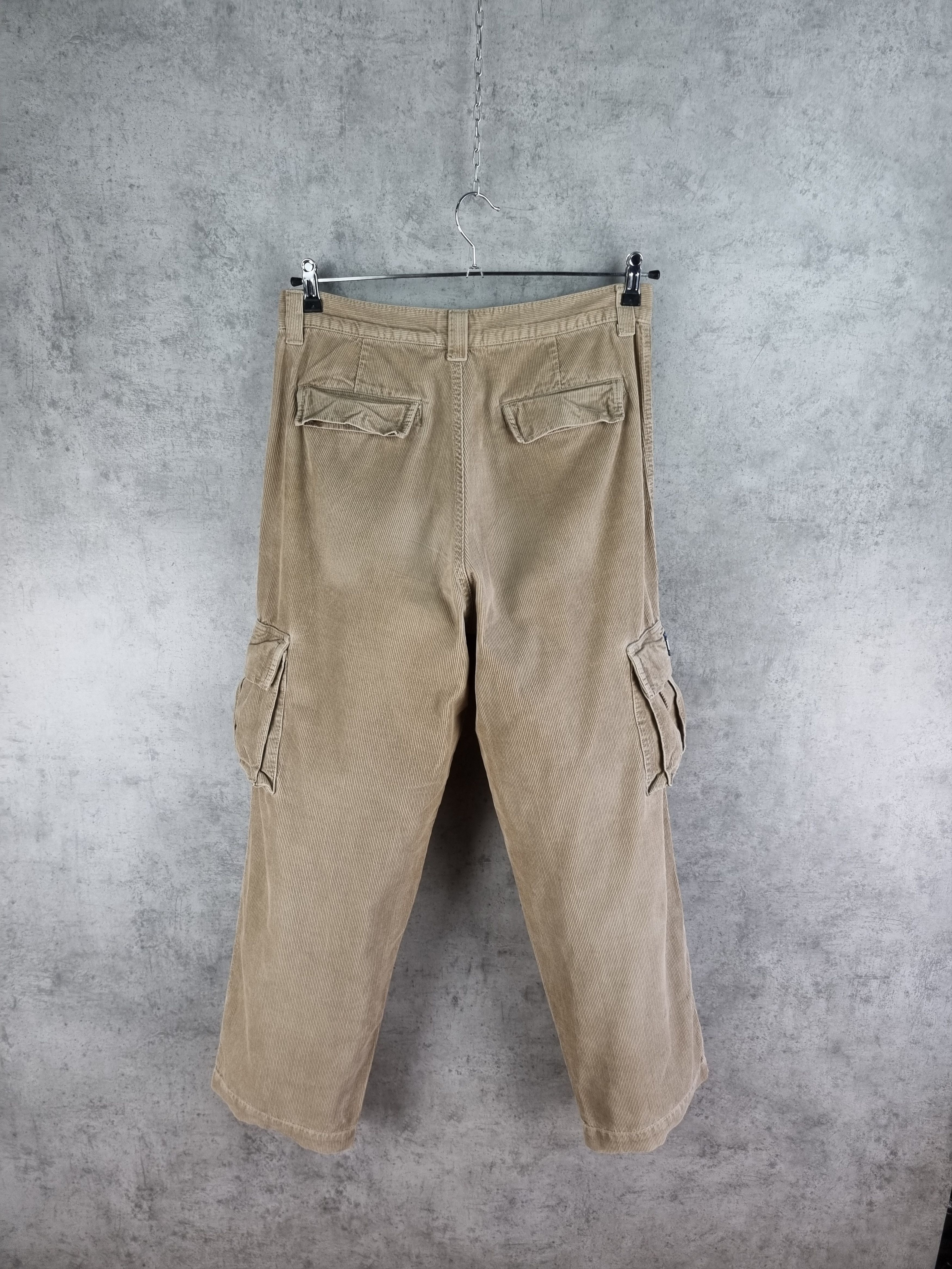 Japanese Brand × Tommy Hilfiger × Vintage Rare 90s TOMMY HILFINGER Vintage Corduroy Cargo Pants Size US 33 - 4 Thumbnail