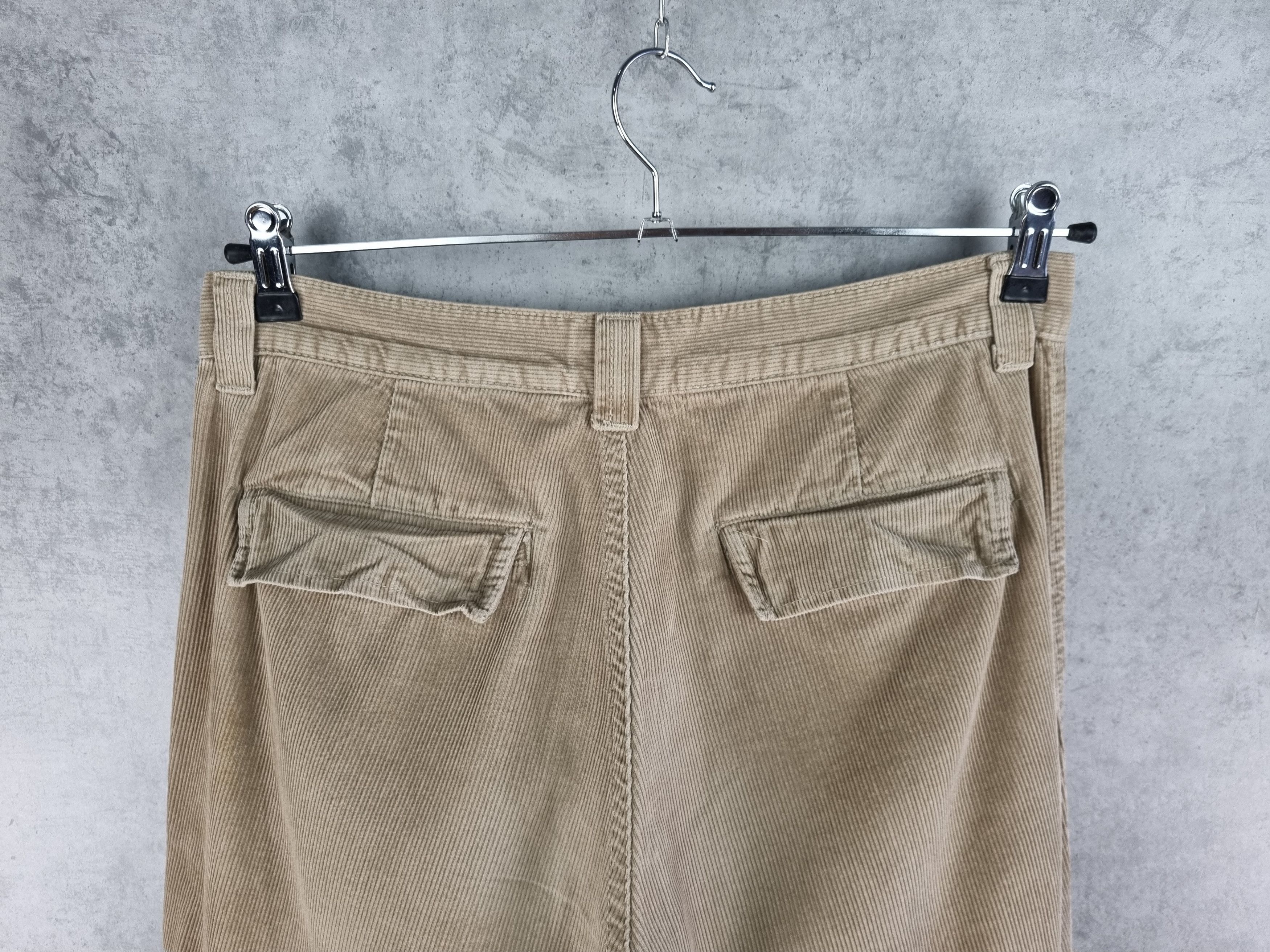 Japanese Brand × Tommy Hilfiger × Vintage Rare 90s TOMMY HILFINGER Vintage Corduroy Cargo Pants Size US 33 - 6 Thumbnail