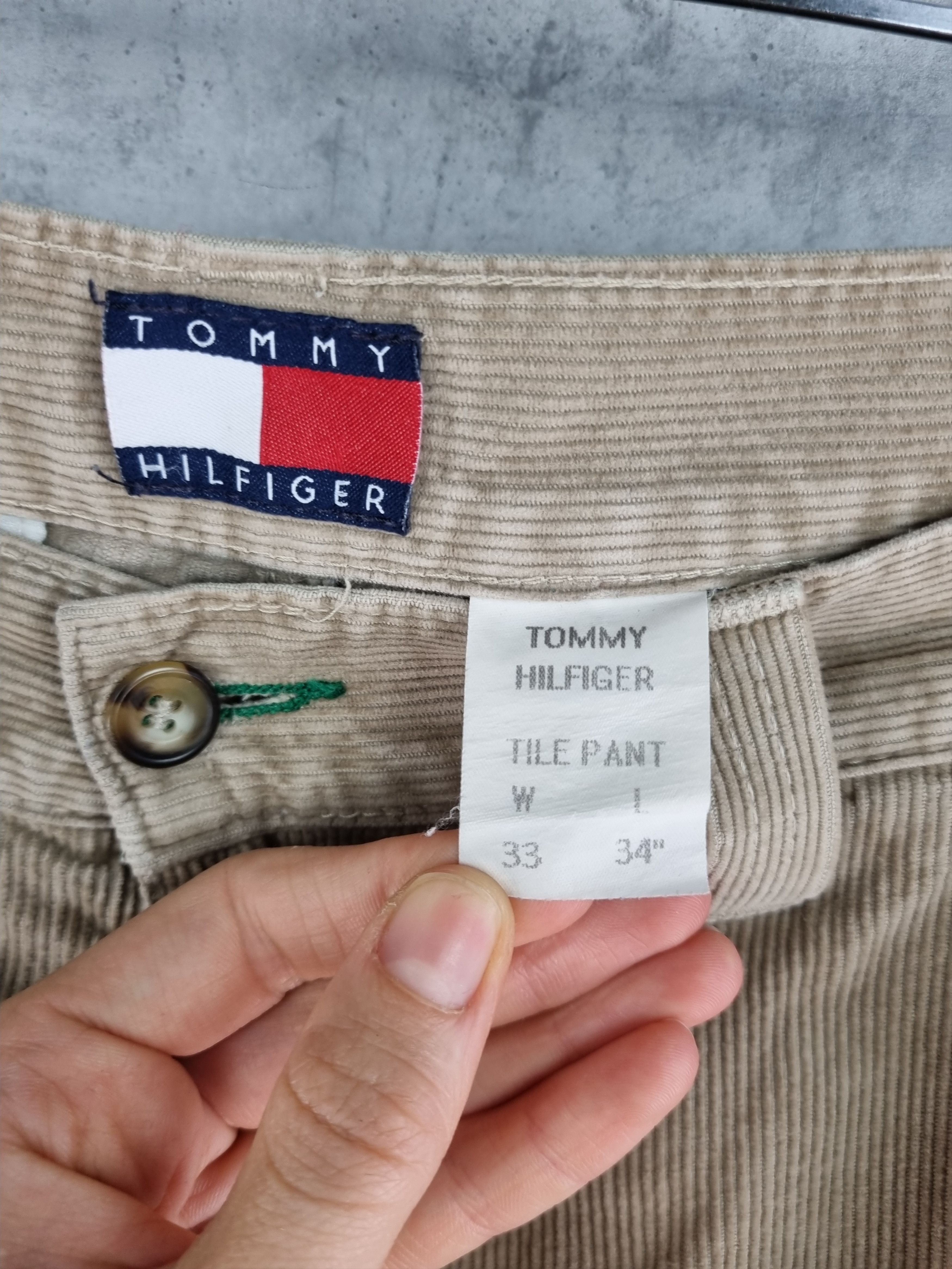 Japanese Brand × Tommy Hilfiger × Vintage Rare 90s TOMMY HILFINGER Vintage Corduroy Cargo Pants Size US 33 - 7 Thumbnail