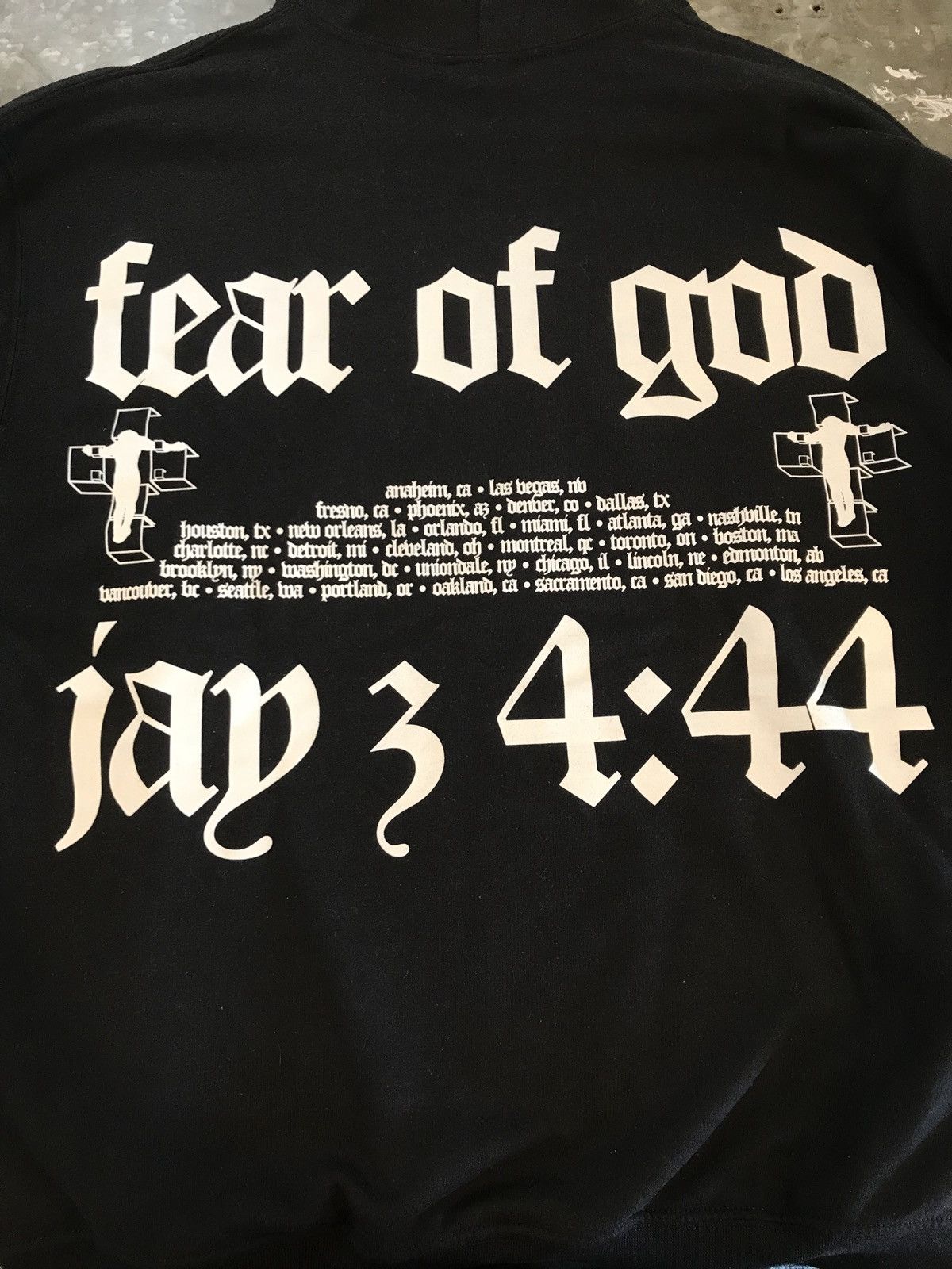 美品　Fear Of God×Jay Z パーカー　L Fear of God × Jay-Z Fear Of God X Jay Z 444 Hoodie | Grailed