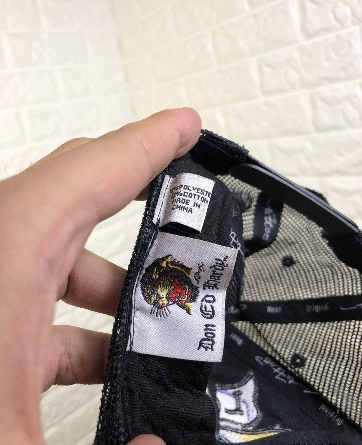 Christian Audigier × Ed Hardy Ed Hardy Skull Trucker Hat Cap Y2K Size ONE SIZE - 7 Thumbnail
