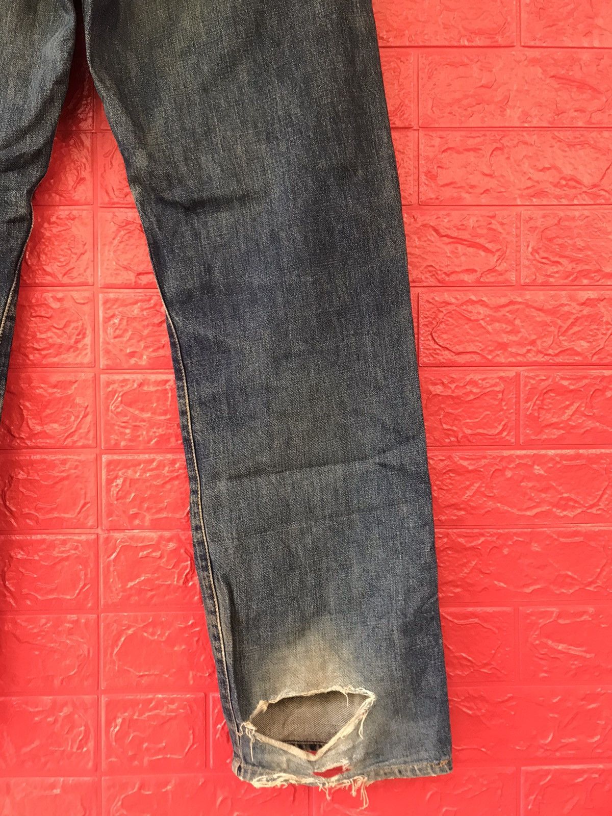 Levi's × Levi's Vintage Clothing × Vintage VINTAGE 90s LEVIS 502 BIG E SELVEDGE DISTRESSED JEANS Size US 32 / EU 48 - 11 Thumbnail