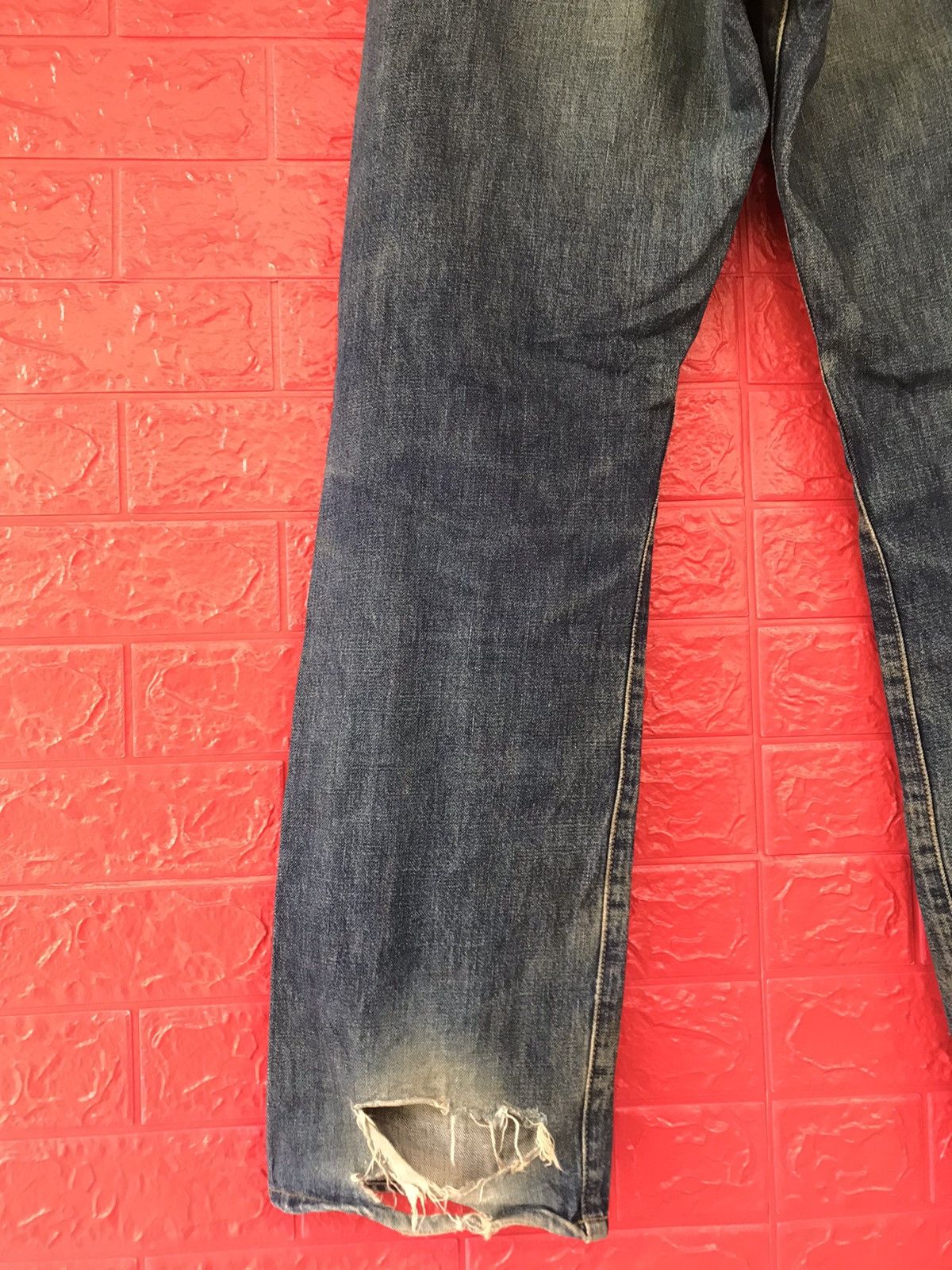 Levi's × Levi's Vintage Clothing × Vintage VINTAGE 90s LEVIS 502 BIG E SELVEDGE DISTRESSED JEANS Size US 32 / EU 48 - 12 Thumbnail