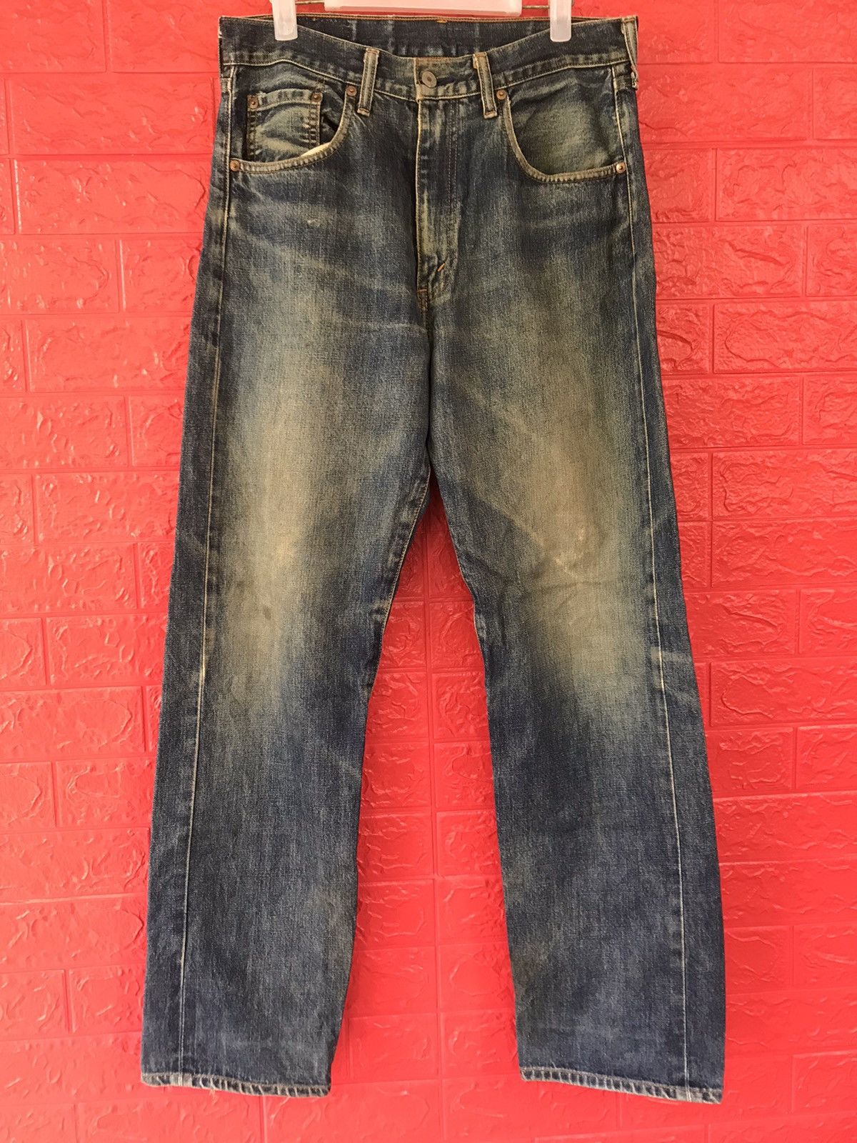 Levi's × Levi's Vintage Clothing × Vintage VINTAGE 90s LEVIS 502 BIG E SELVEDGE DISTRESSED JEANS Size US 32 / EU 48 - 1 Thumbnail