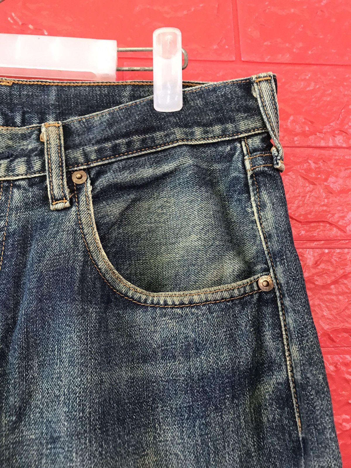 Levi's × Levi's Vintage Clothing × Vintage VINTAGE 90s LEVIS 502 BIG E SELVEDGE DISTRESSED JEANS Size US 32 / EU 48 - 7 Thumbnail