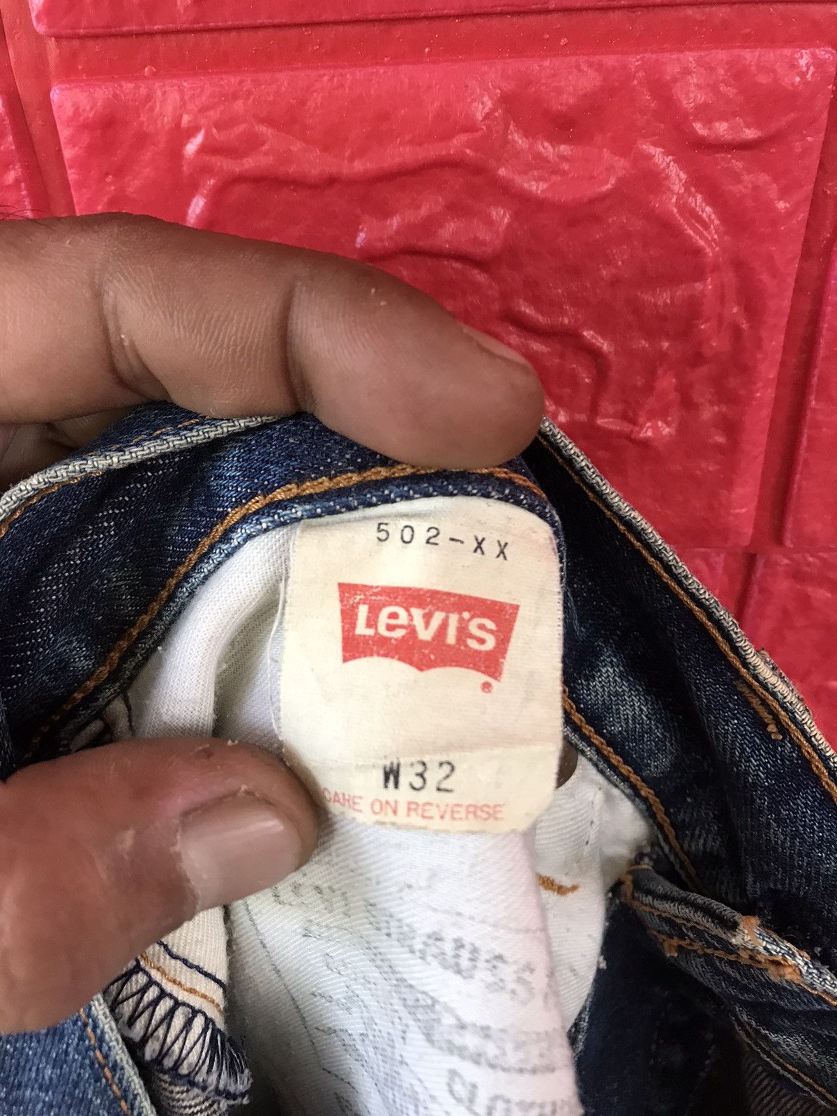 Levi's × Levi's Vintage Clothing × Vintage VINTAGE 90s LEVIS 502 BIG E SELVEDGE DISTRESSED JEANS Size US 32 / EU 48 - 17 Thumbnail