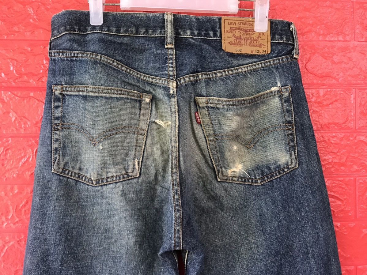 Levi's × Levi's Vintage Clothing × Vintage VINTAGE 90s LEVIS 502 BIG E SELVEDGE DISTRESSED JEANS Size US 32 / EU 48 - 10 Thumbnail