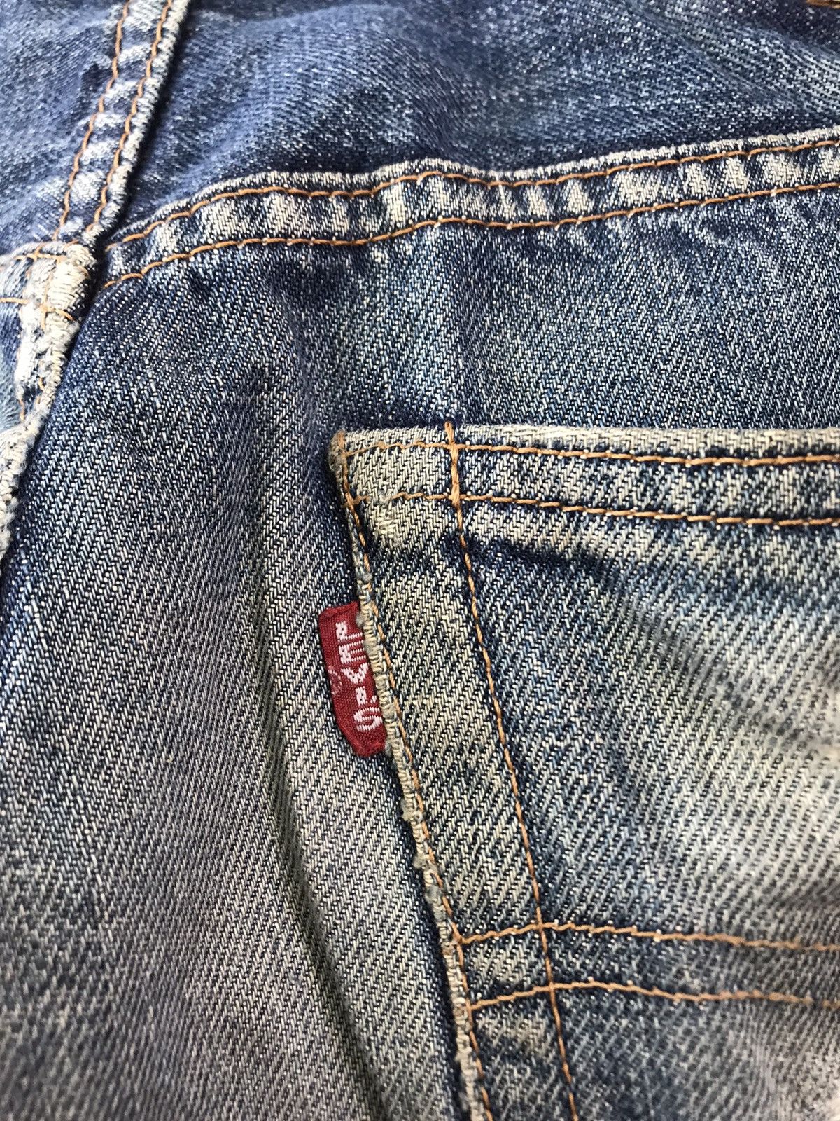 Levi's × Levi's Vintage Clothing × Vintage VINTAGE 90s LEVIS 502 BIG E SELVEDGE DISTRESSED JEANS Size US 32 / EU 48 - 15 Thumbnail