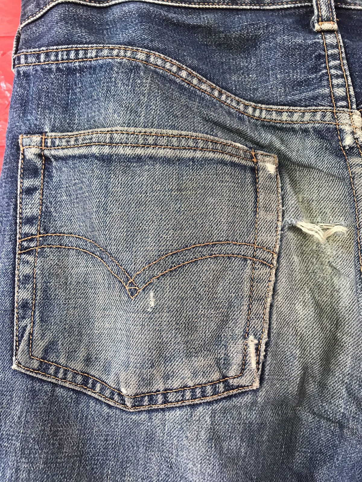 Levi's × Levi's Vintage Clothing × Vintage VINTAGE 90s LEVIS 502 BIG E SELVEDGE DISTRESSED JEANS Size US 32 / EU 48 - 14 Thumbnail