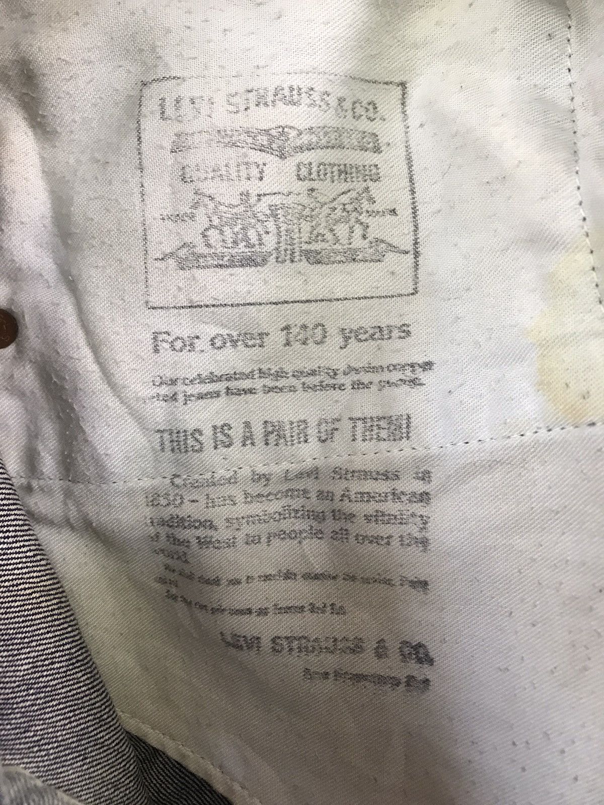 Levi's × Levi's Vintage Clothing × Vintage VINTAGE 90s LEVIS 502 BIG E SELVEDGE DISTRESSED JEANS Size US 32 / EU 48 - 19 Thumbnail