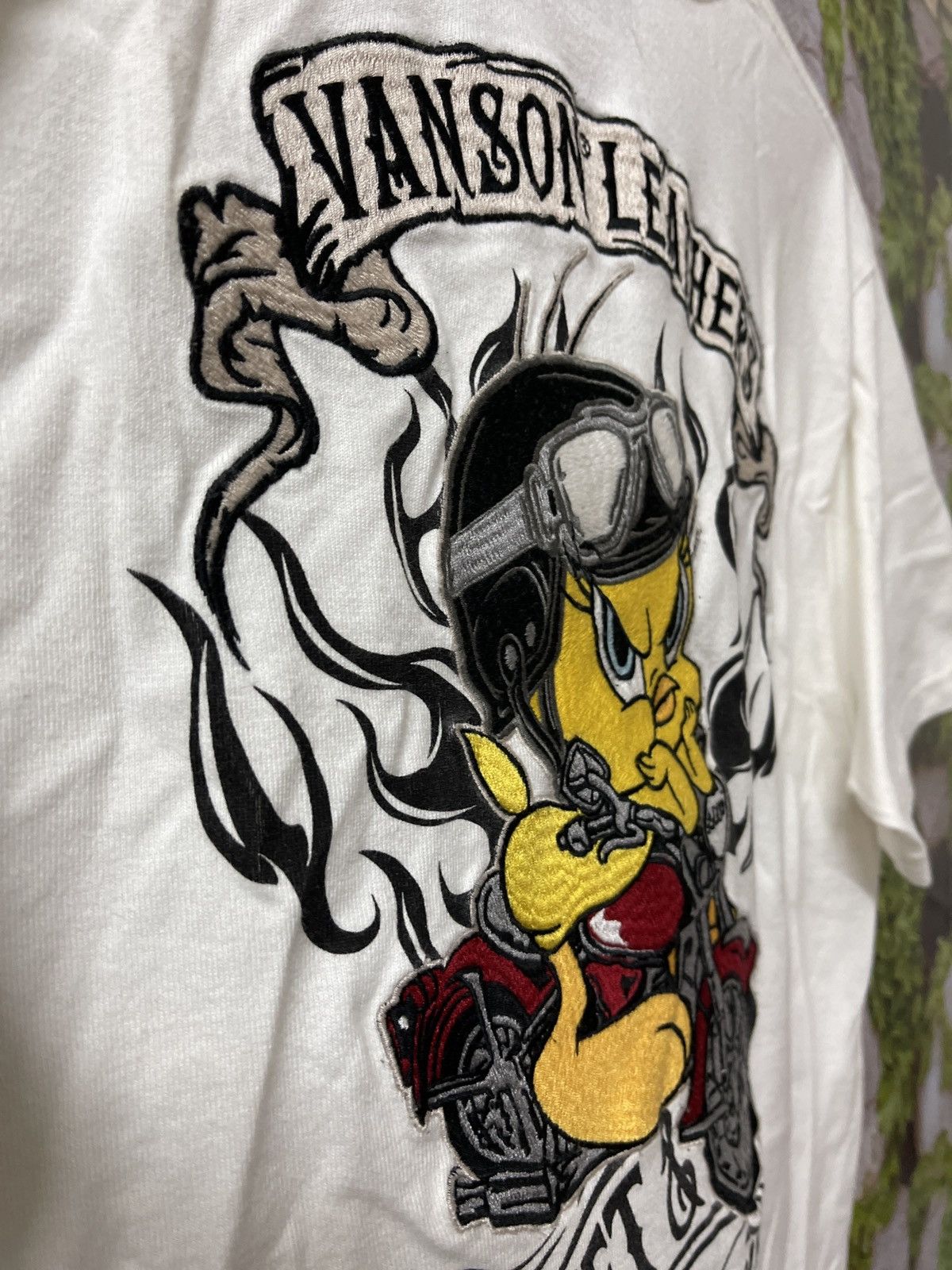 Twenty × Vanson Leathers × Vintage VINTAGE VANSON LEATHERS X TWEETY EMBROIDERY VERY RARE Size US L / EU 52-54 / 3 - 11 Thumbnail