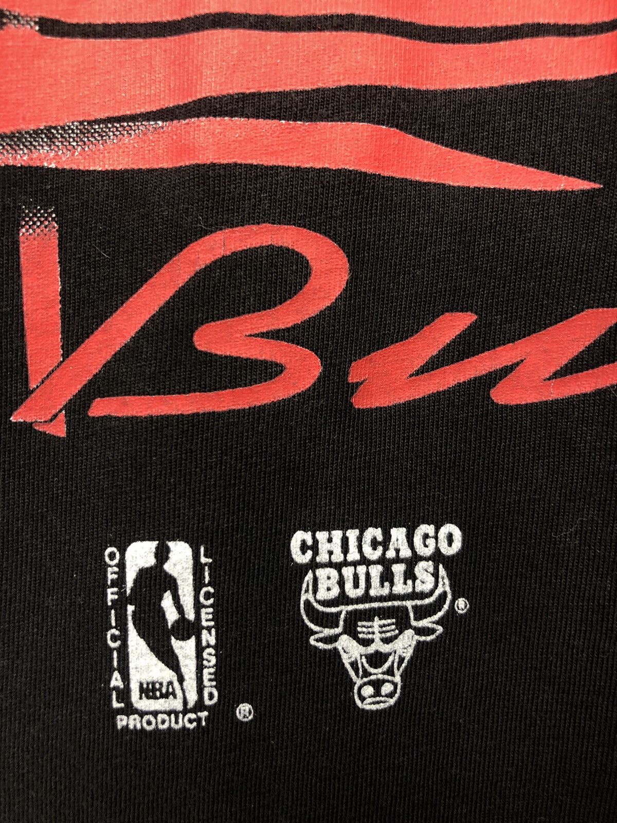 NBA × Vintage Vintage Vtg 90s Chicago Bulls Big Logo Shirt Size US XL / EU 56 / 4 - 6 Thumbnail