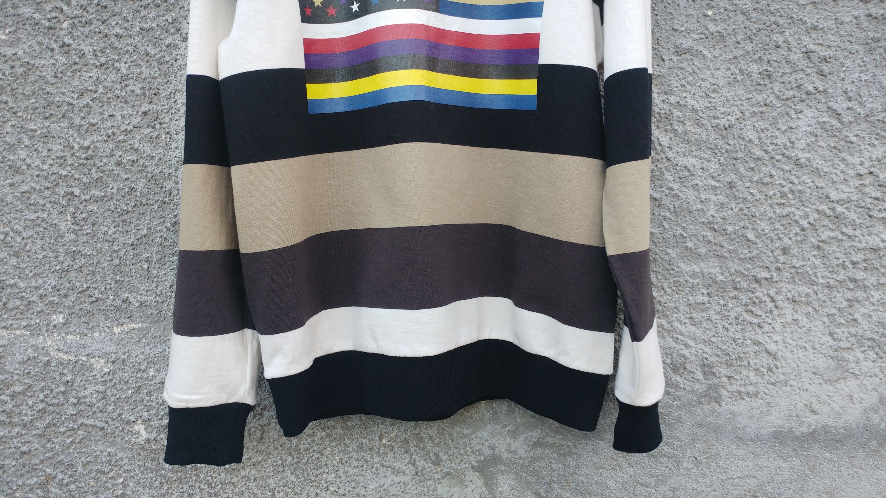 Givenchy Givenchy American Flag Stripe Rottweiler Oversized Sweater Size US L / EU 52-54 / 3 - 10 Thumbnail