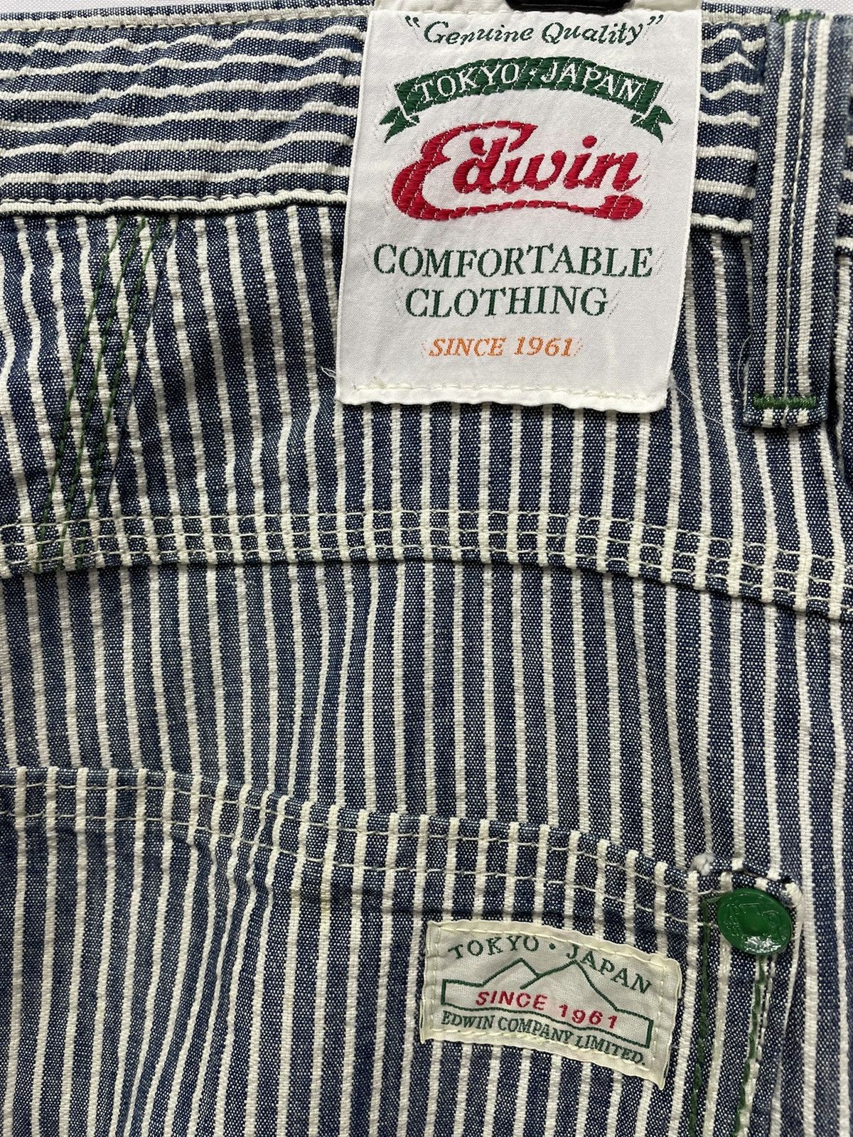 Edwin × OVER THE STRiPES AMAZING BANANA FIBER EDWIN TOKYO Hickory Relaxed Pants Size US 31 - 2 Thumbnail