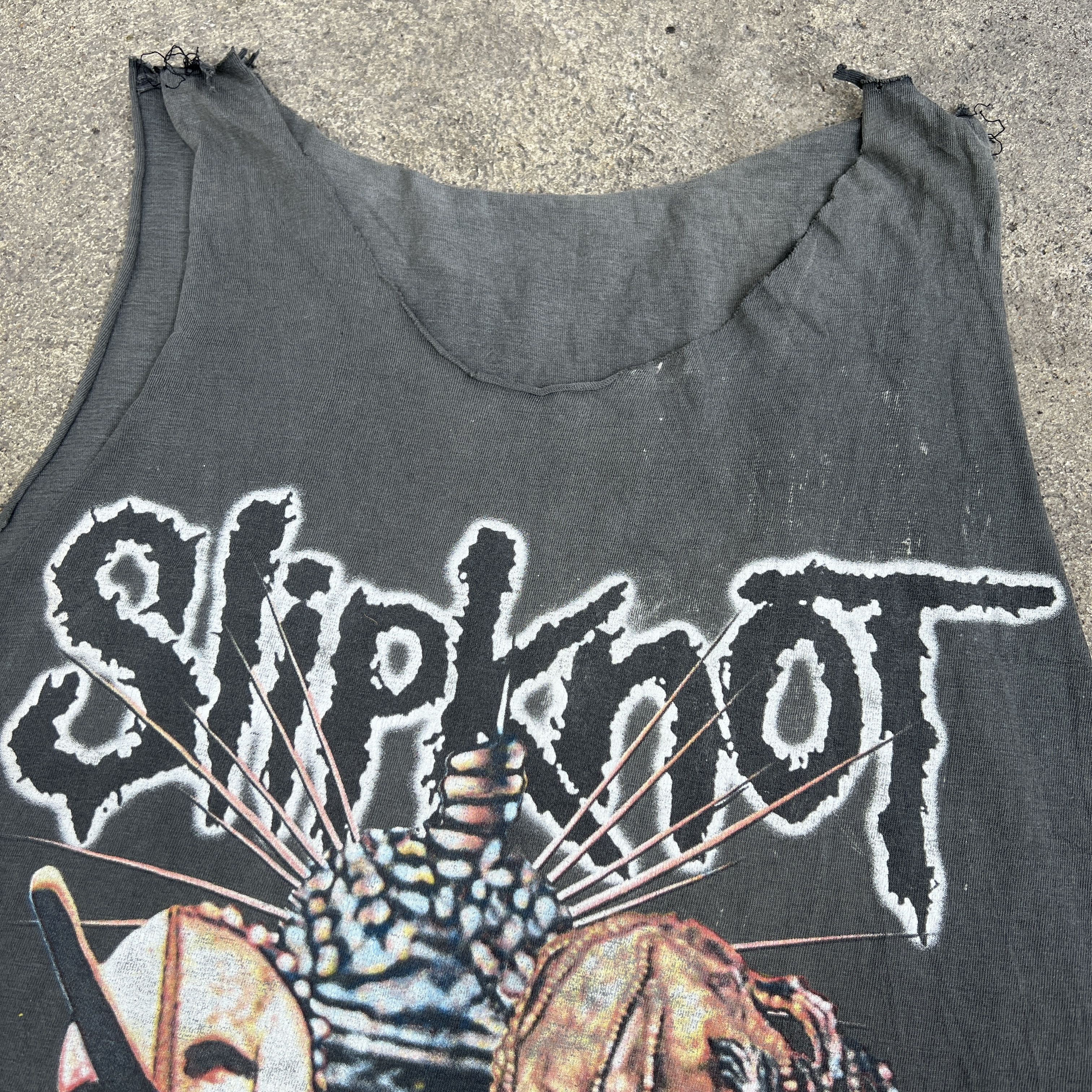 Band Tees × Slipknot × Vintage Rare Vintage Slipknot Promo Tee Shirt Faded Distressed Size US L / EU 52-54 / 3 - 6 Thumbnail