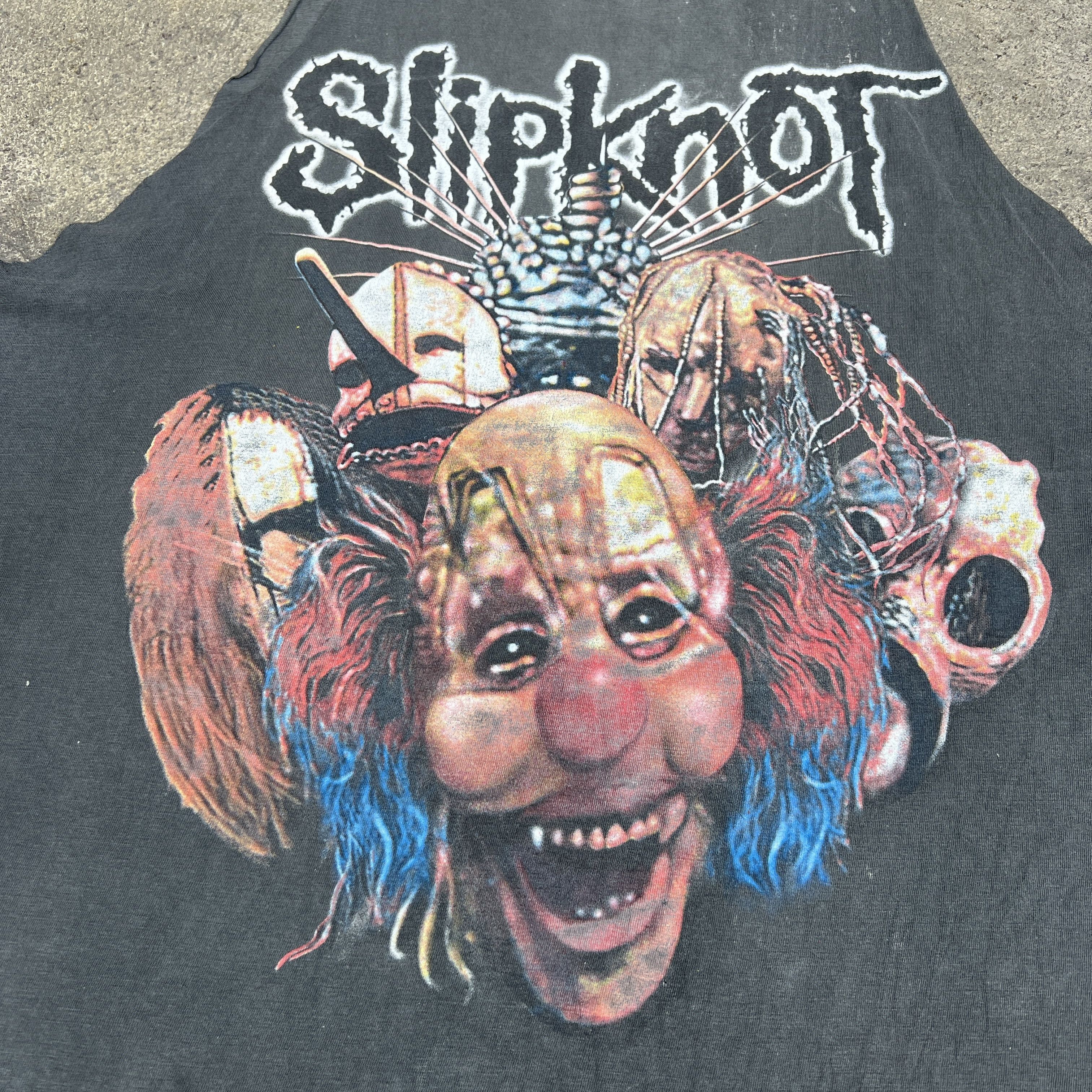 Band Tees × Slipknot × Vintage Rare Vintage Slipknot Promo Tee Shirt Faded Distressed Size US L / EU 52-54 / 3 - 4 Thumbnail