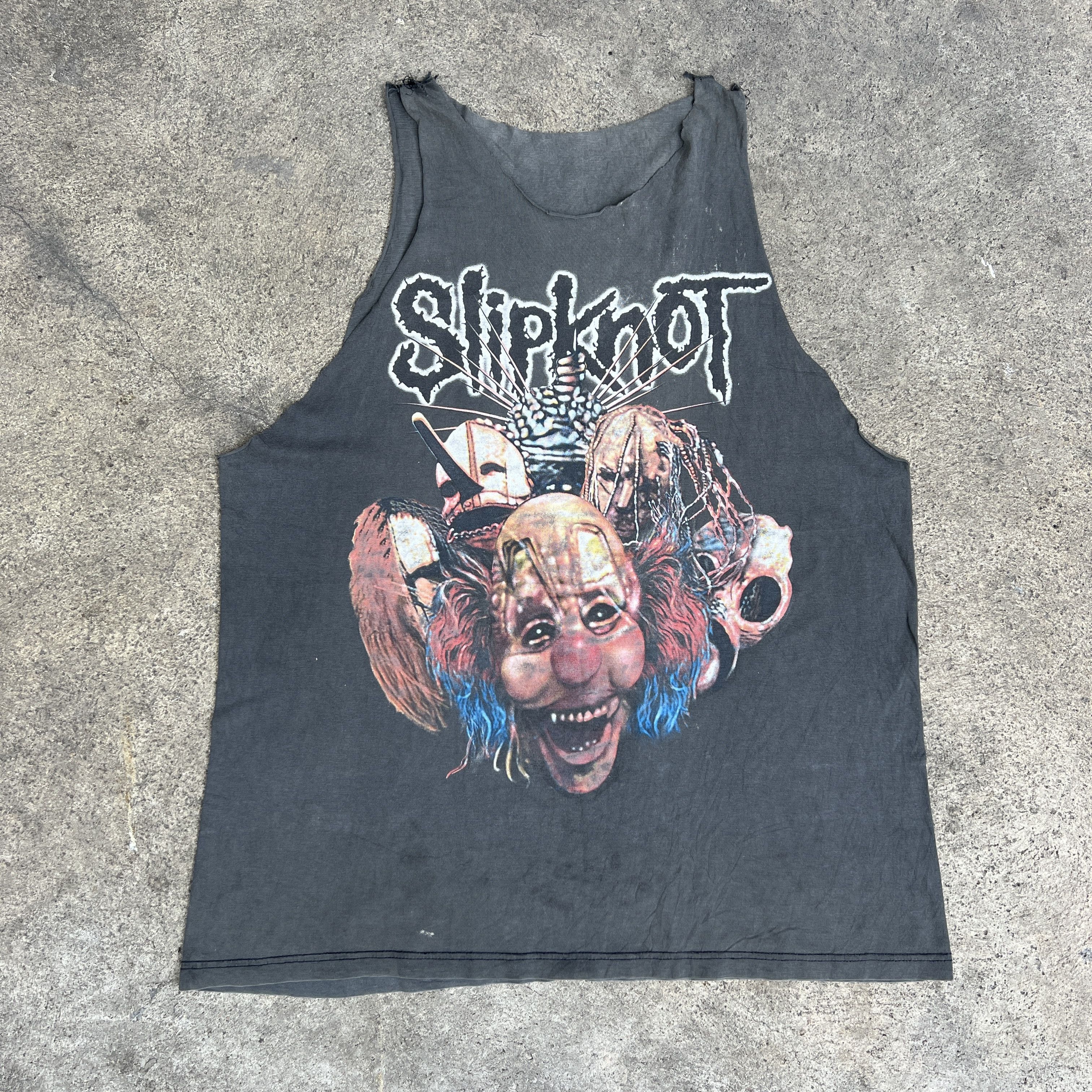 Band Tees × Slipknot × Vintage Rare Vintage Slipknot Promo Tee Shirt Faded Distressed Size US L / EU 52-54 / 3 - 3 Thumbnail