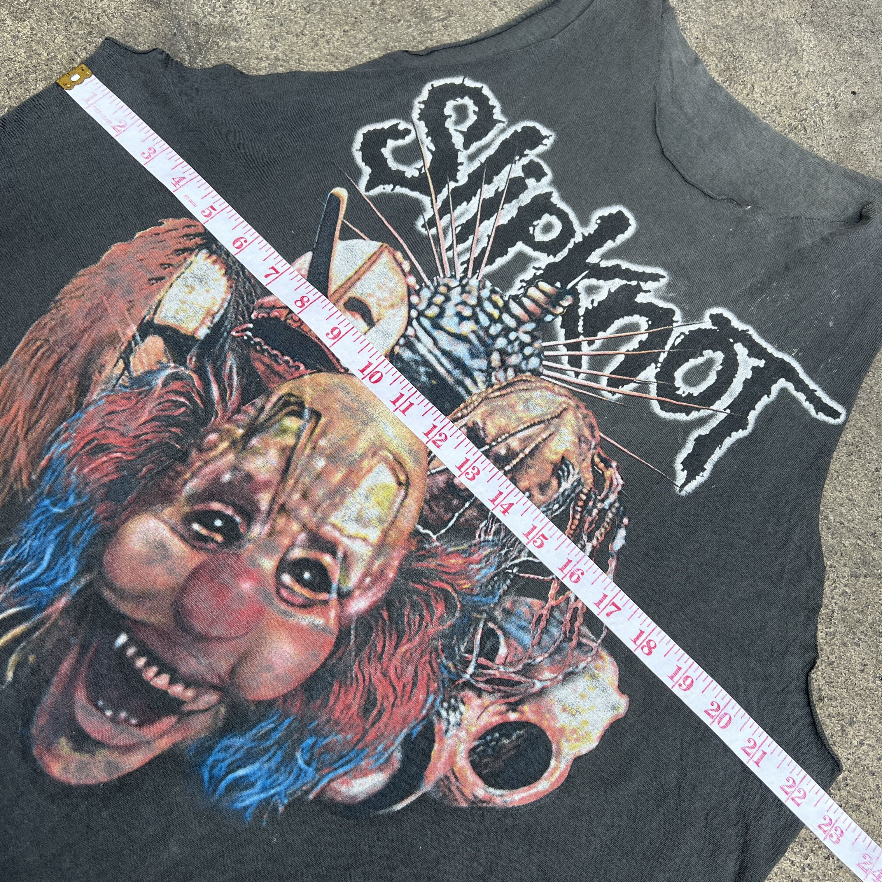 Band Tees × Slipknot × Vintage Rare Vintage Slipknot Promo Tee Shirt Faded Distressed Size US L / EU 52-54 / 3 - 14 Thumbnail