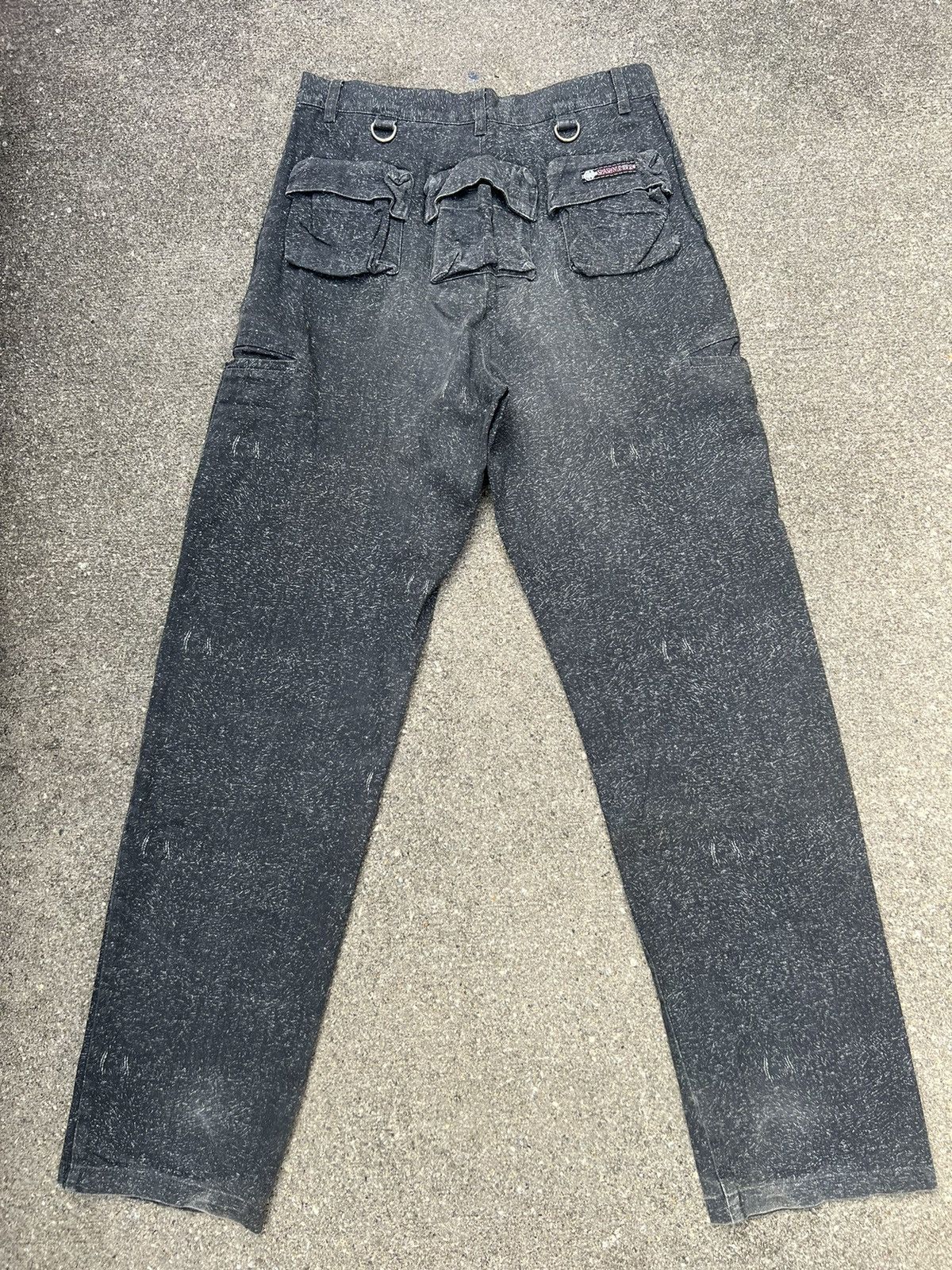 Vintage Japan Brand Slash Number Multi Pocket Cargo Trouser Pant Size US 30 / EU 46 - 5 Thumbnail