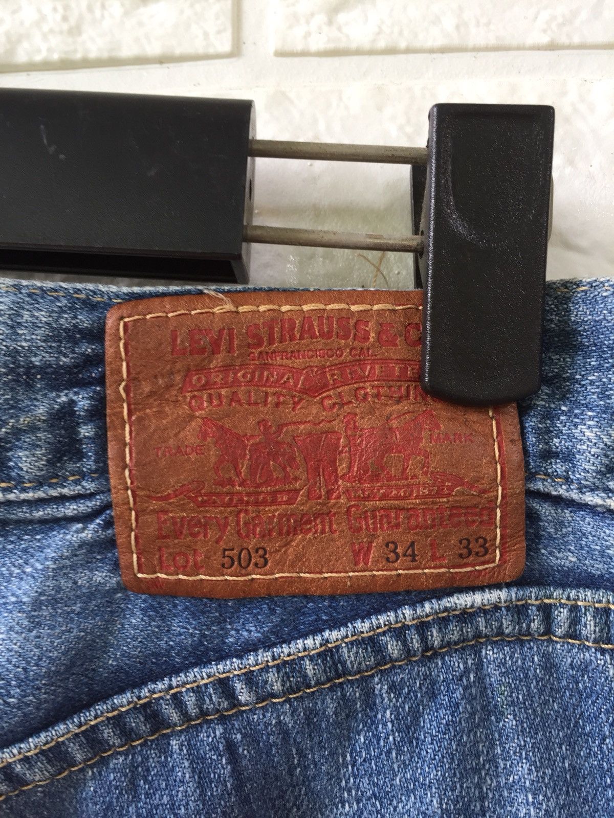Japanese Brand × Levi's × Vintage LEVIS 503 PAINTER STYLE JEANS Size US 34 / EU 50 - 15 Thumbnail