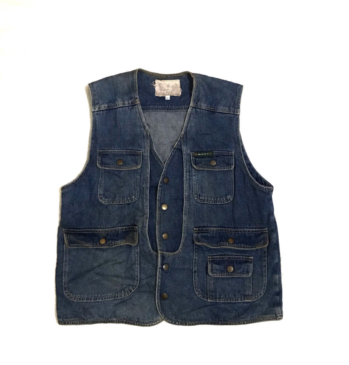 Vintage Vintage tactical denim vest Size US L / EU 52-54 / 3 - 2 Thumbnail
