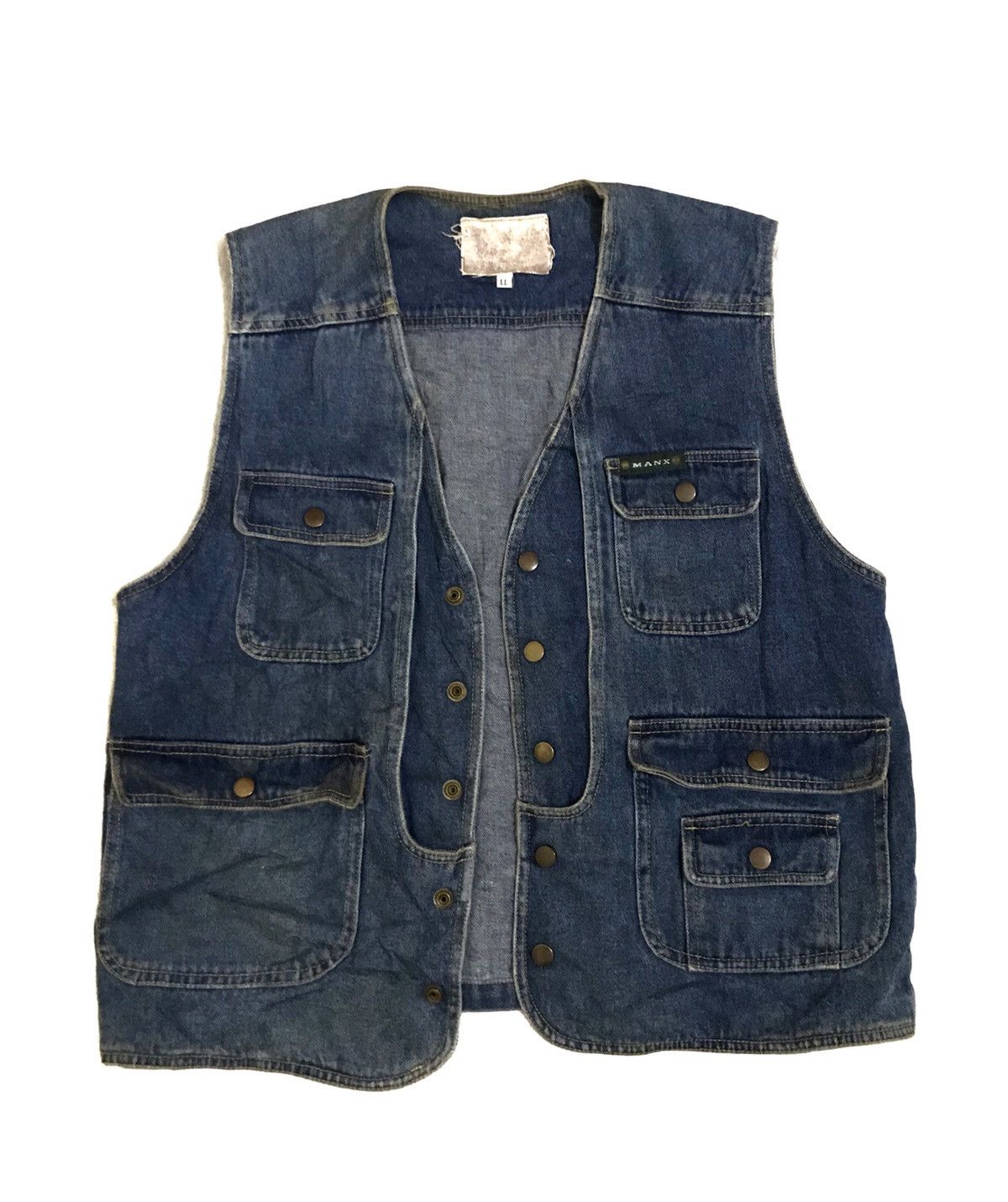 Vintage Vintage tactical denim vest Size US L / EU 52-54 / 3 - 1 Thumbnail