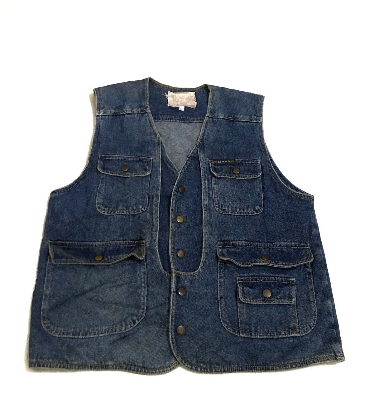 Vintage Vintage tactical denim vest Size US L / EU 52-54 / 3 - 7 Thumbnail