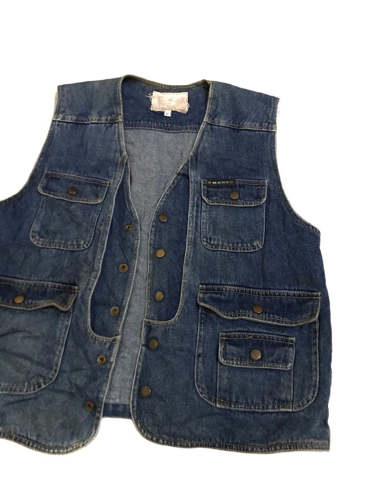 Vintage Vintage tactical denim vest Size US L / EU 52-54 / 3 - 5 Thumbnail