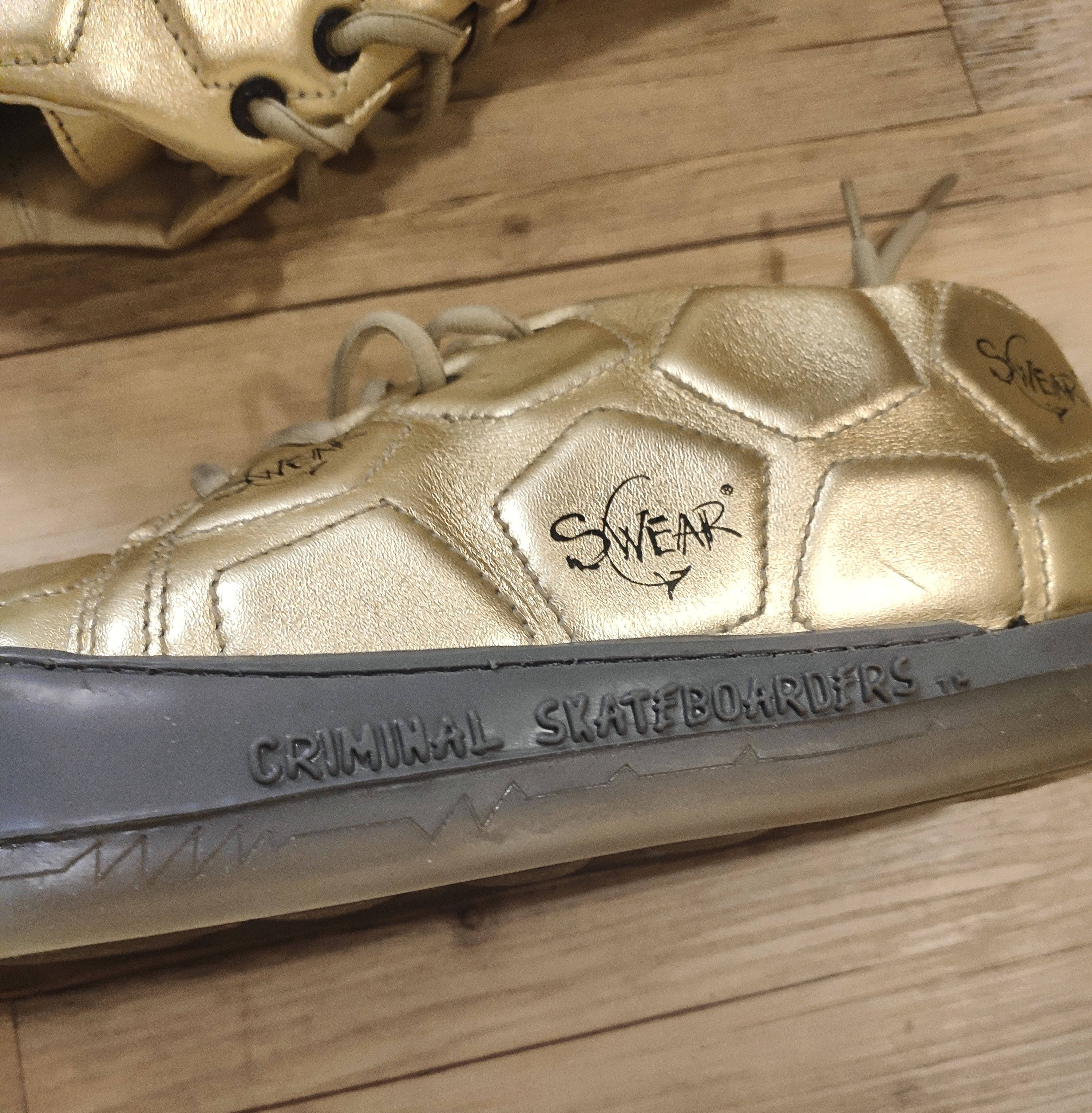 SWEAR London NEW! 1999 Criminal skateborders.Like Vetements Size US 10 / EU 43 - 9 Thumbnail