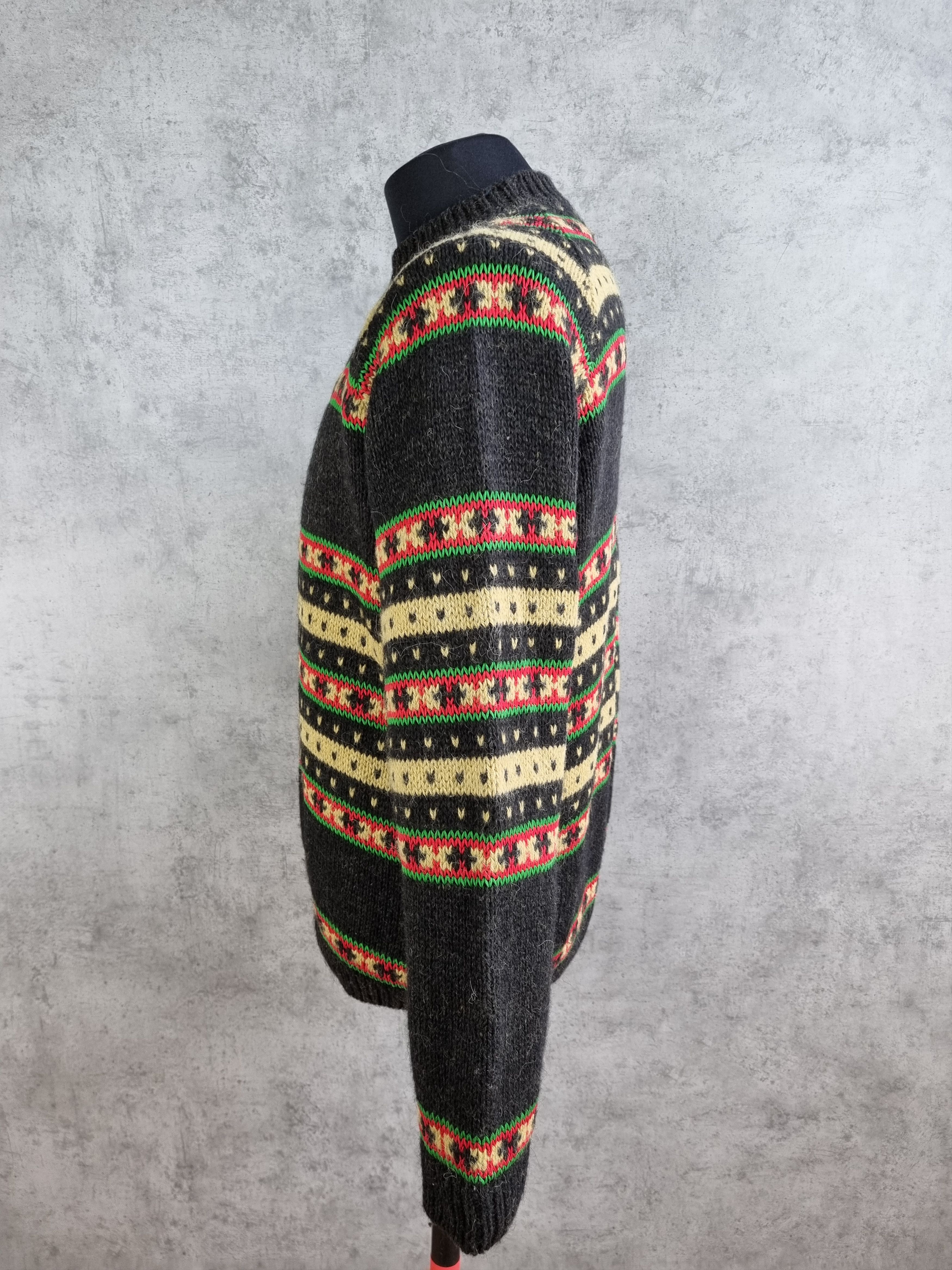 Boneville × Massimo Osti 1984 Boneville Wool Vintage Italian Luxury Sweater Size US L / EU 52-54 / 3 - 7 Thumbnail