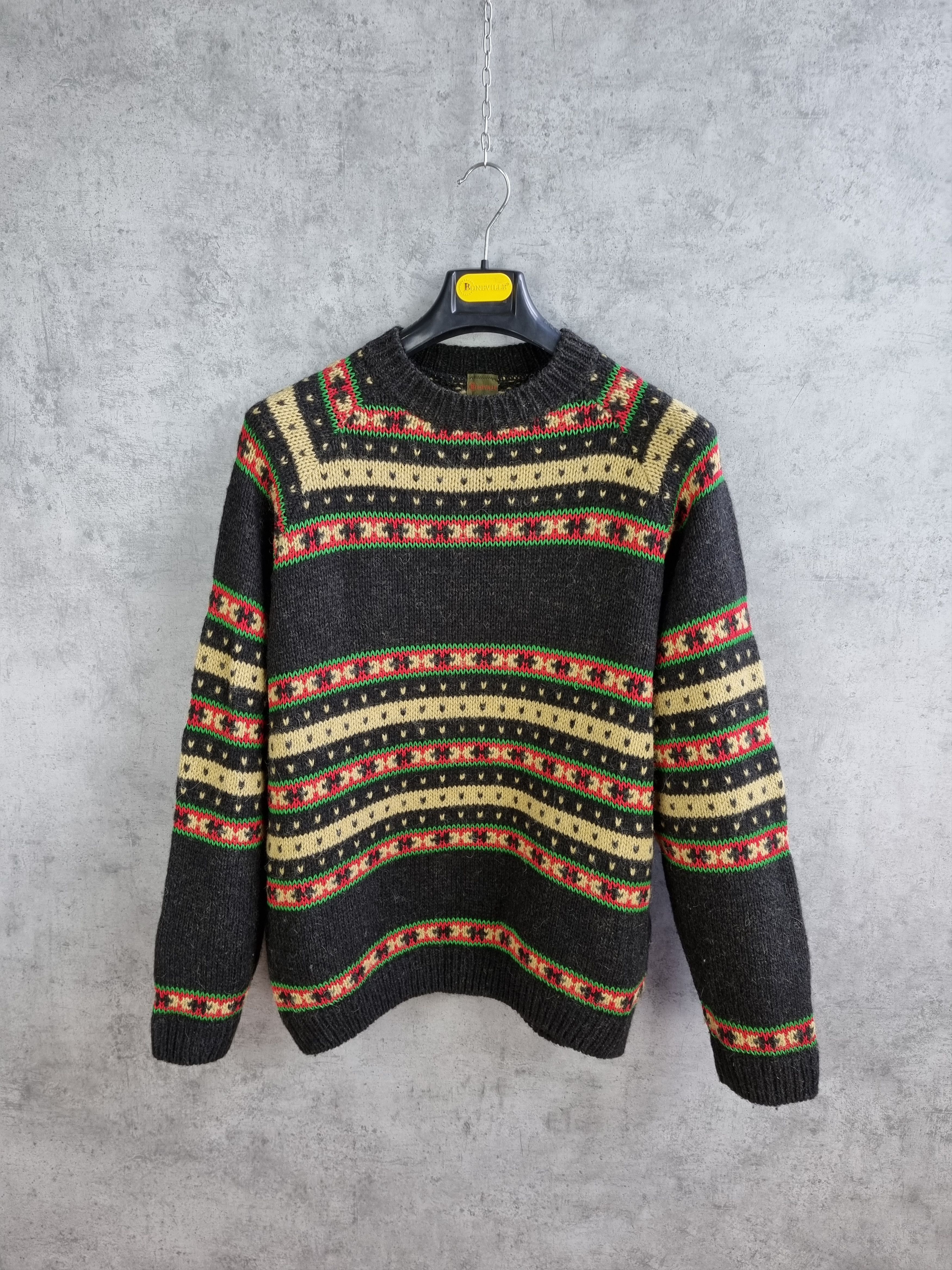 Boneville × Massimo Osti 1984 Boneville Wool Vintage Italian Luxury Sweater Size US L / EU 52-54 / 3 - 2 Thumbnail
