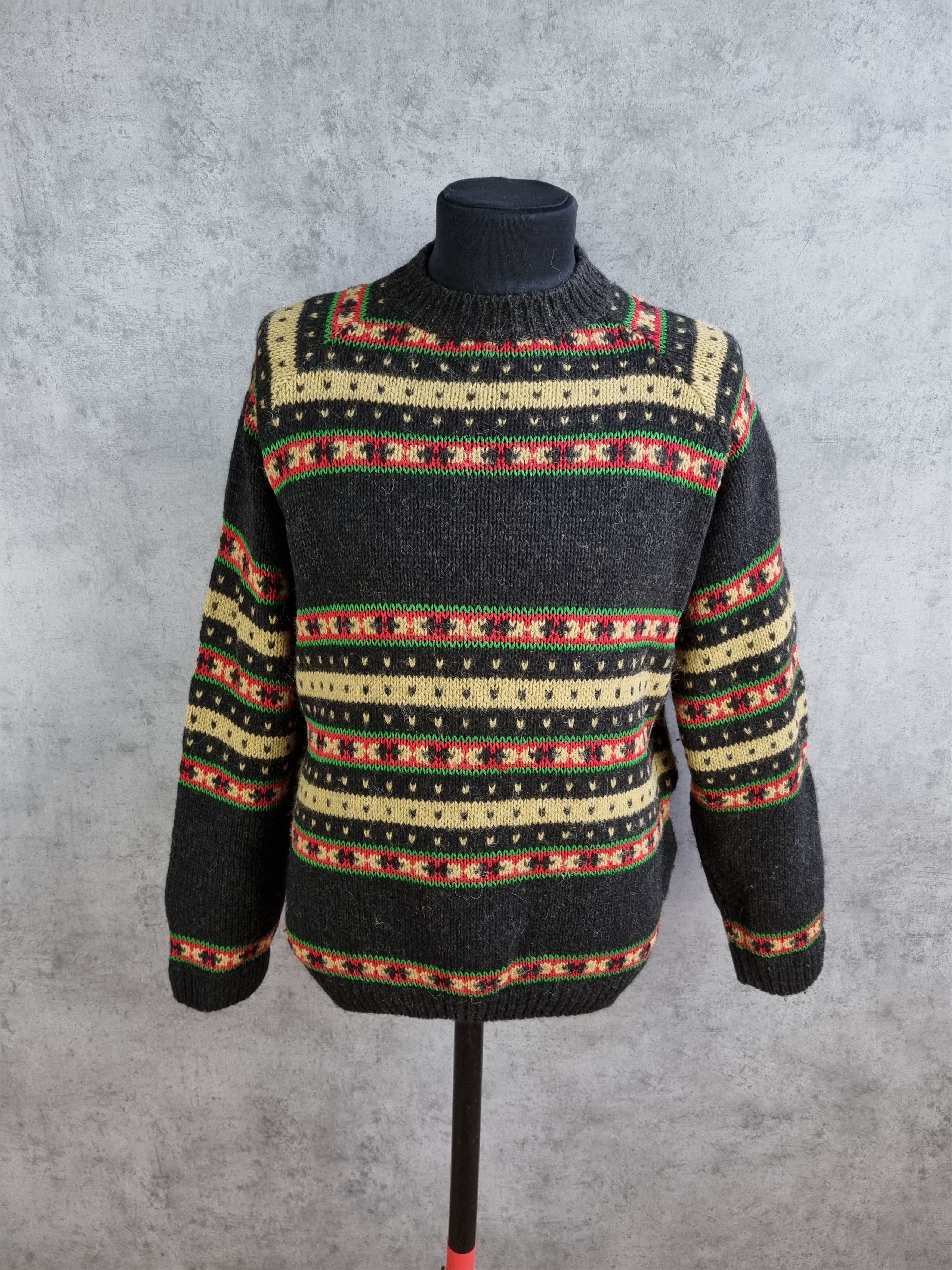 Boneville × Massimo Osti 1984 Boneville Wool Vintage Italian Luxury Sweater Size US L / EU 52-54 / 3 - 1 Thumbnail