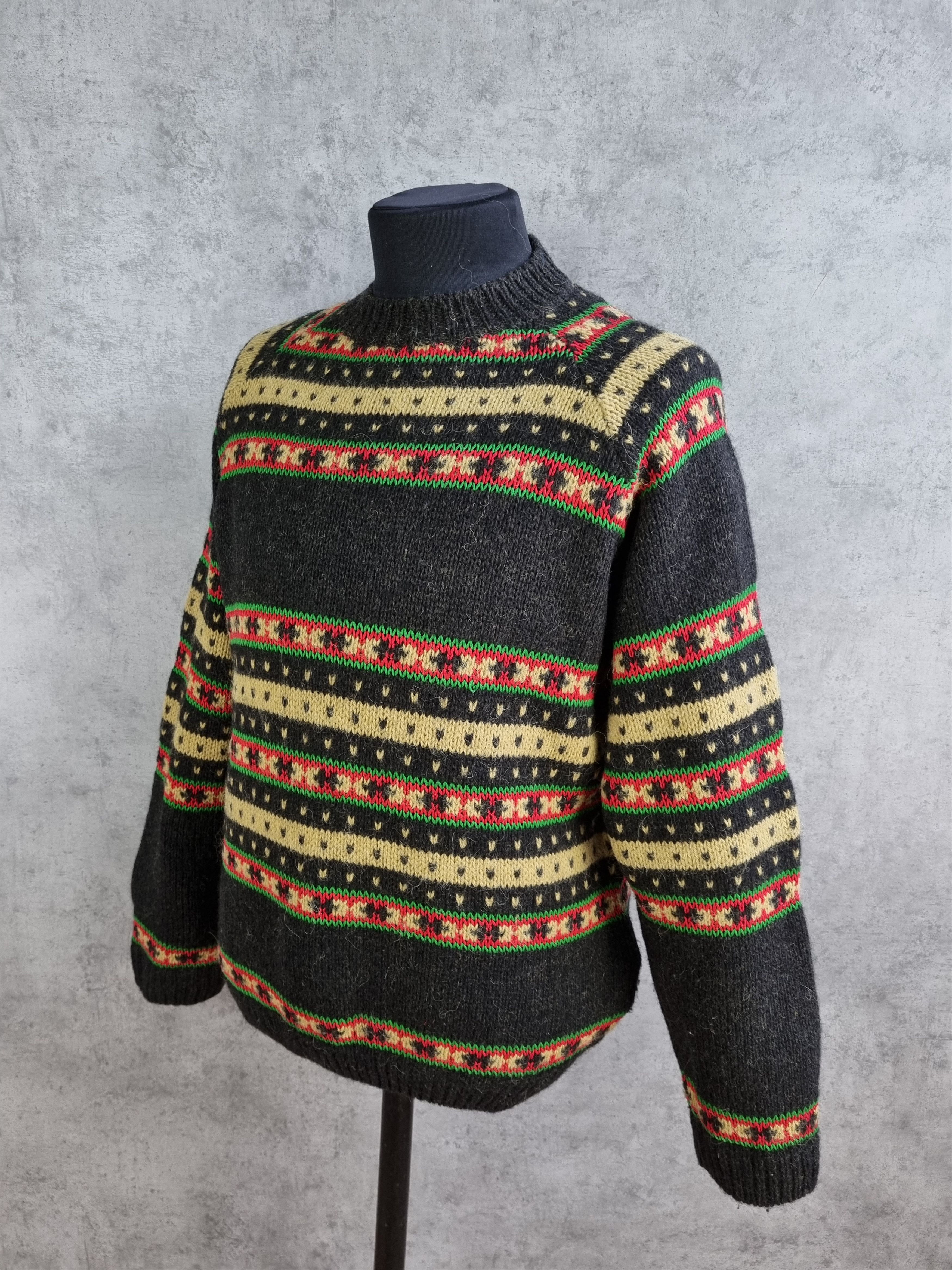 Boneville × Massimo Osti 1984 Boneville Wool Vintage Italian Luxury Sweater Size US L / EU 52-54 / 3 - 4 Thumbnail
