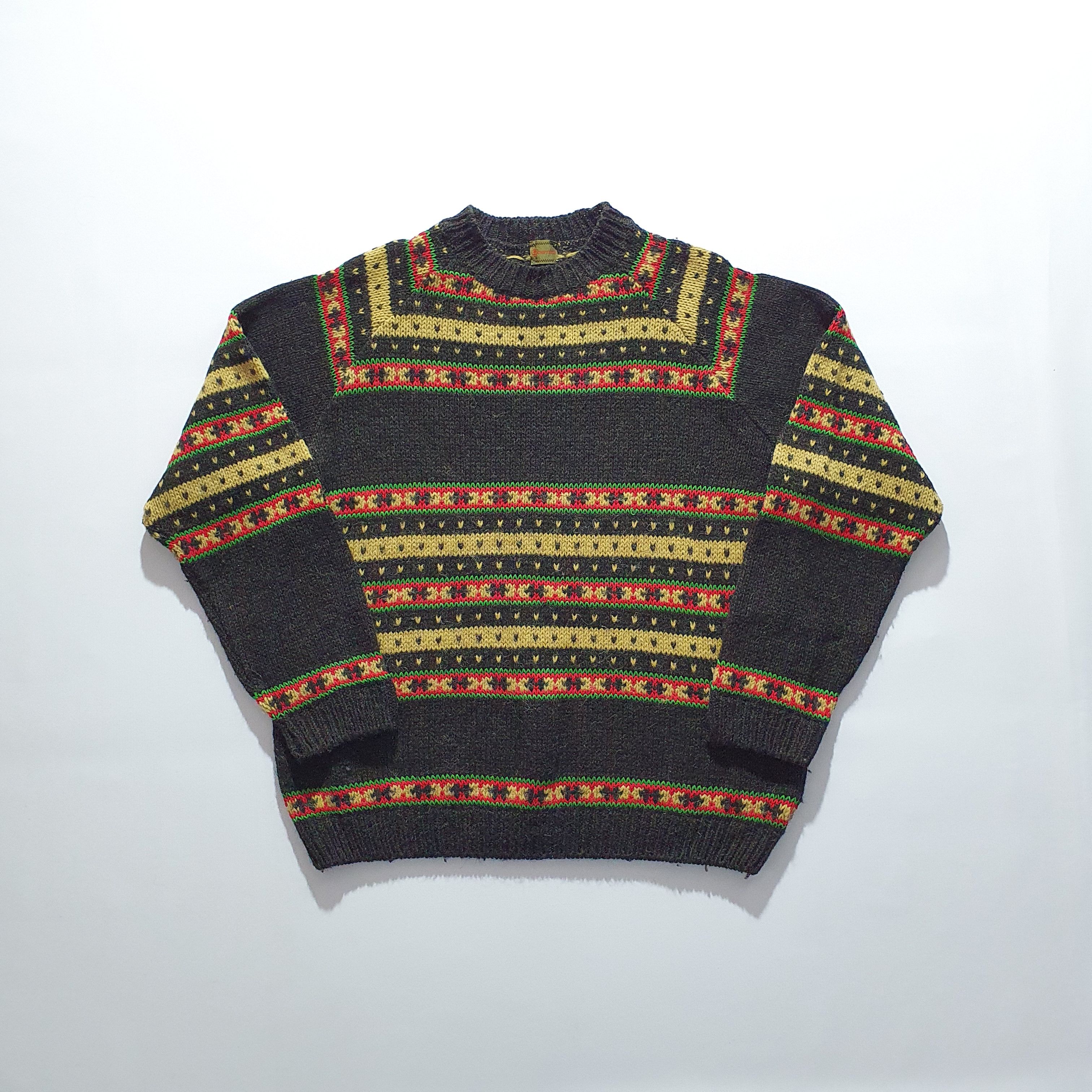 Boneville × Massimo Osti 1984 Boneville Wool Vintage Italian Luxury Sweater Size US L / EU 52-54 / 3 - 8 Thumbnail