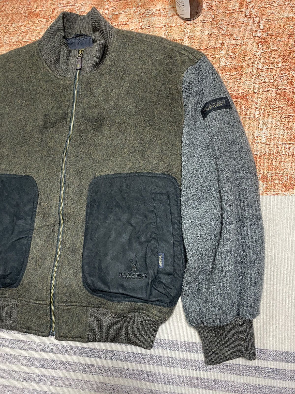 Playboy × Vintage (I) PLAYBOY BOMBER JACKET Size US L / EU 52-54 / 3 - 3 Thumbnail