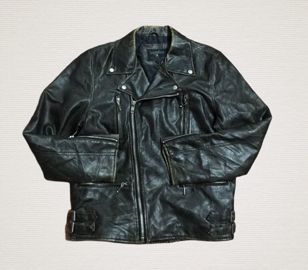 Band Tees Rey Kawakubo style Double collar jacket rock style Size US L / EU 52-54 / 3 - 1 Thumbnail