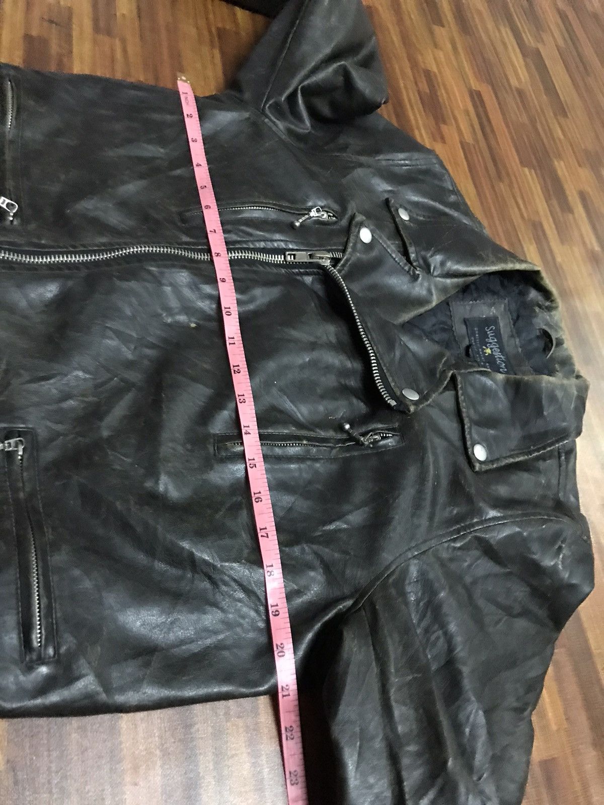Band Tees Rey Kawakubo style Double collar jacket rock style Size US L / EU 52-54 / 3 - 4 Thumbnail