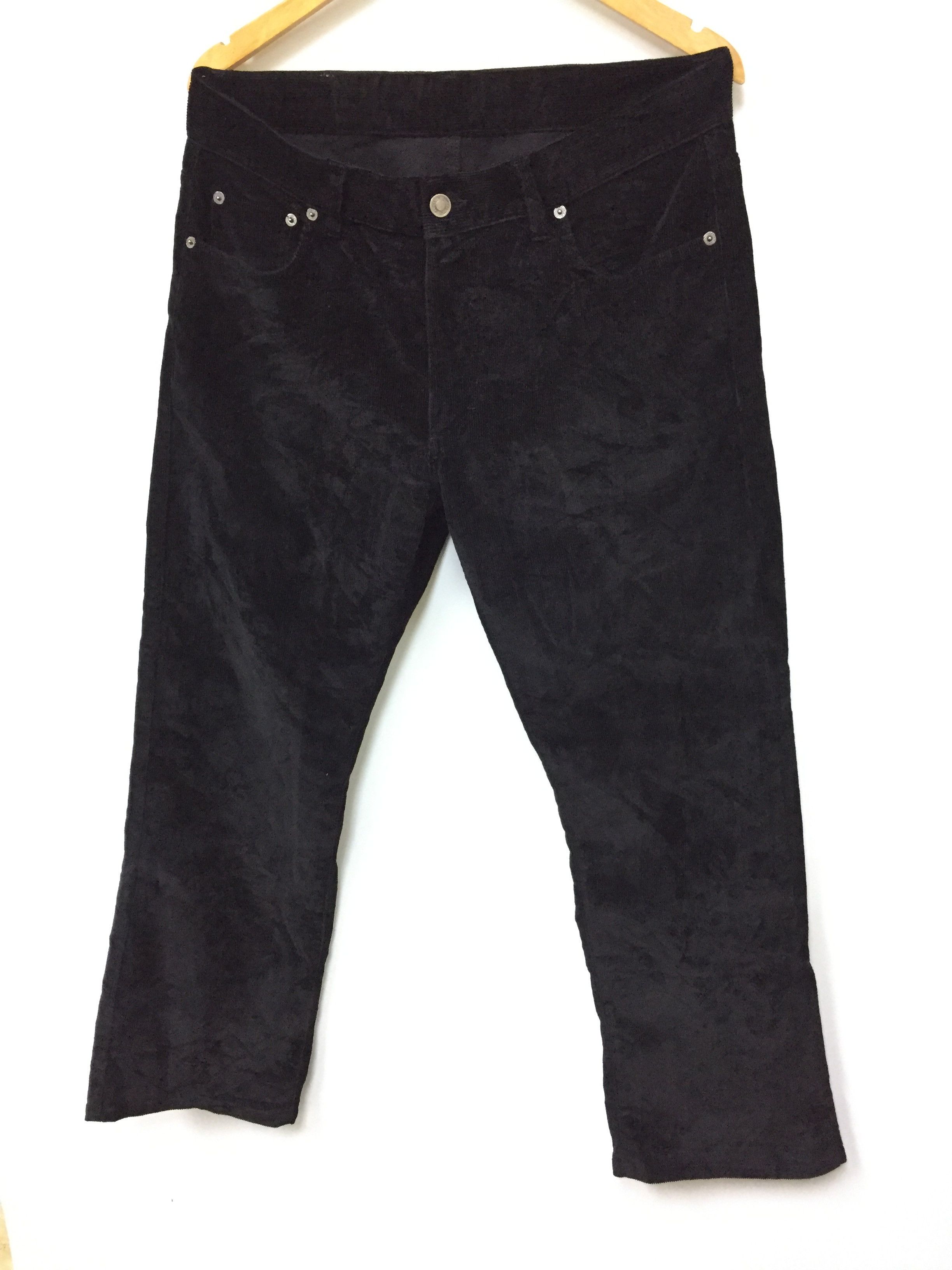 image of Gucci Black Corduroy Pants, Men's (Size 34)