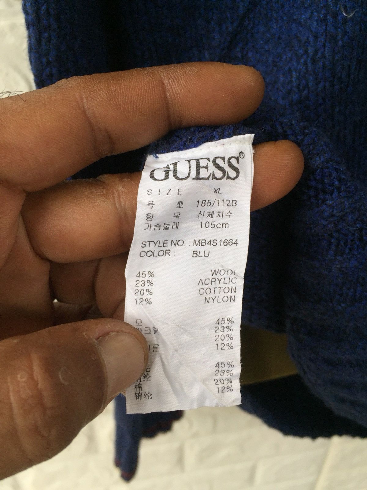 Guess × Stone Island GUESS KNITWEAR JUMPER SWEATSHIRT Size US XL / EU 56 / 4 - 8 Thumbnail